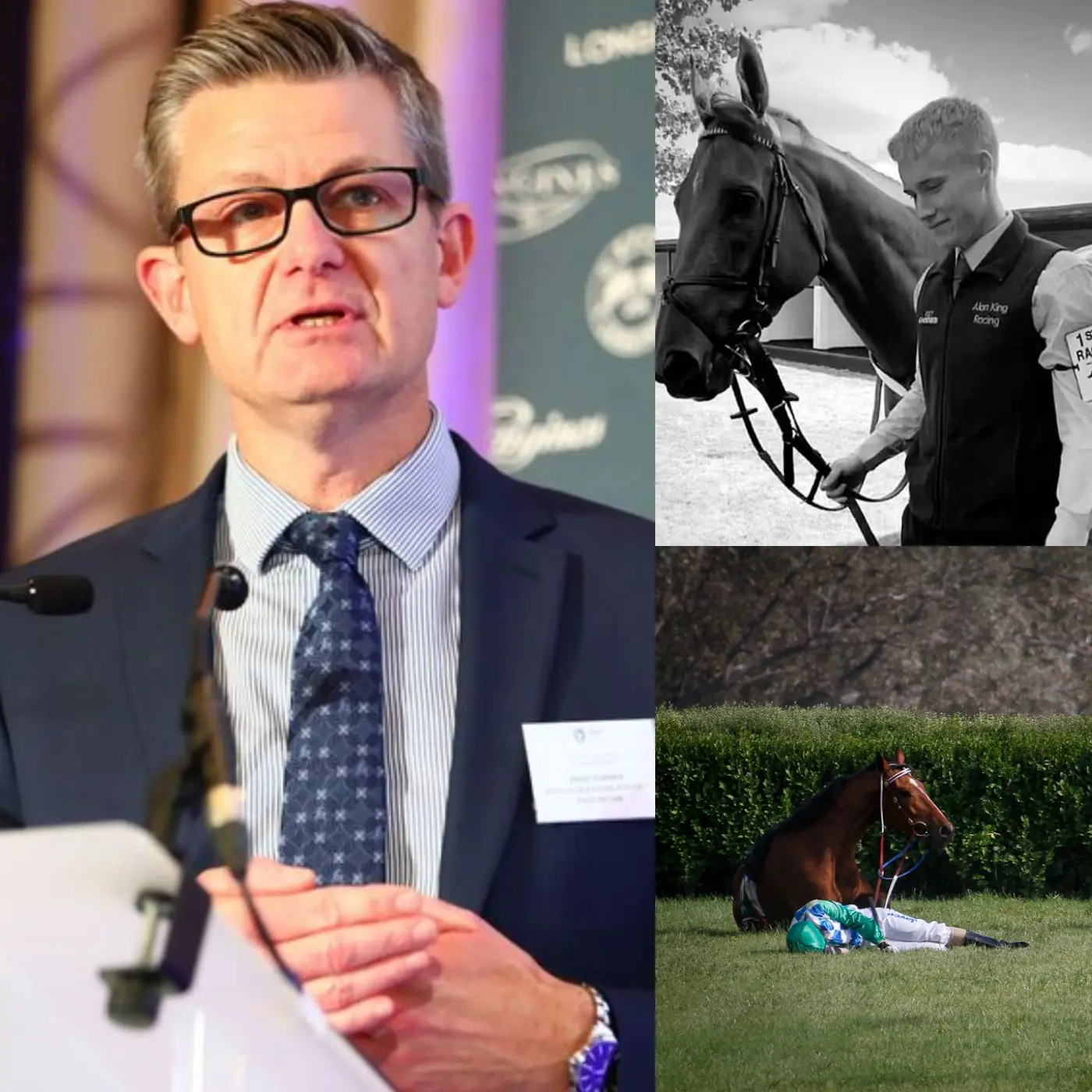 Cover Image for “SHOCKING INCIDENT IN THE HORSE RACING INDUSTRY” A horrifying mystery grips a leading racetrack as a 21-year-old stablehand suddenly dies