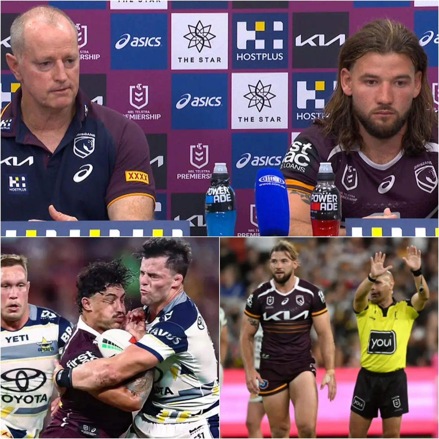 Cover Image for 🚨BREAKING NEWS — 30 MINUTES AGO: The National Rugby League (NRL) held a surprise emergency meeting: After the game ended 31-35 in favor of the Brisbane Broncos and North Queensland Cowboys, the most surprising moment of the night didn’t happen on the field, but in the post-game press conference.