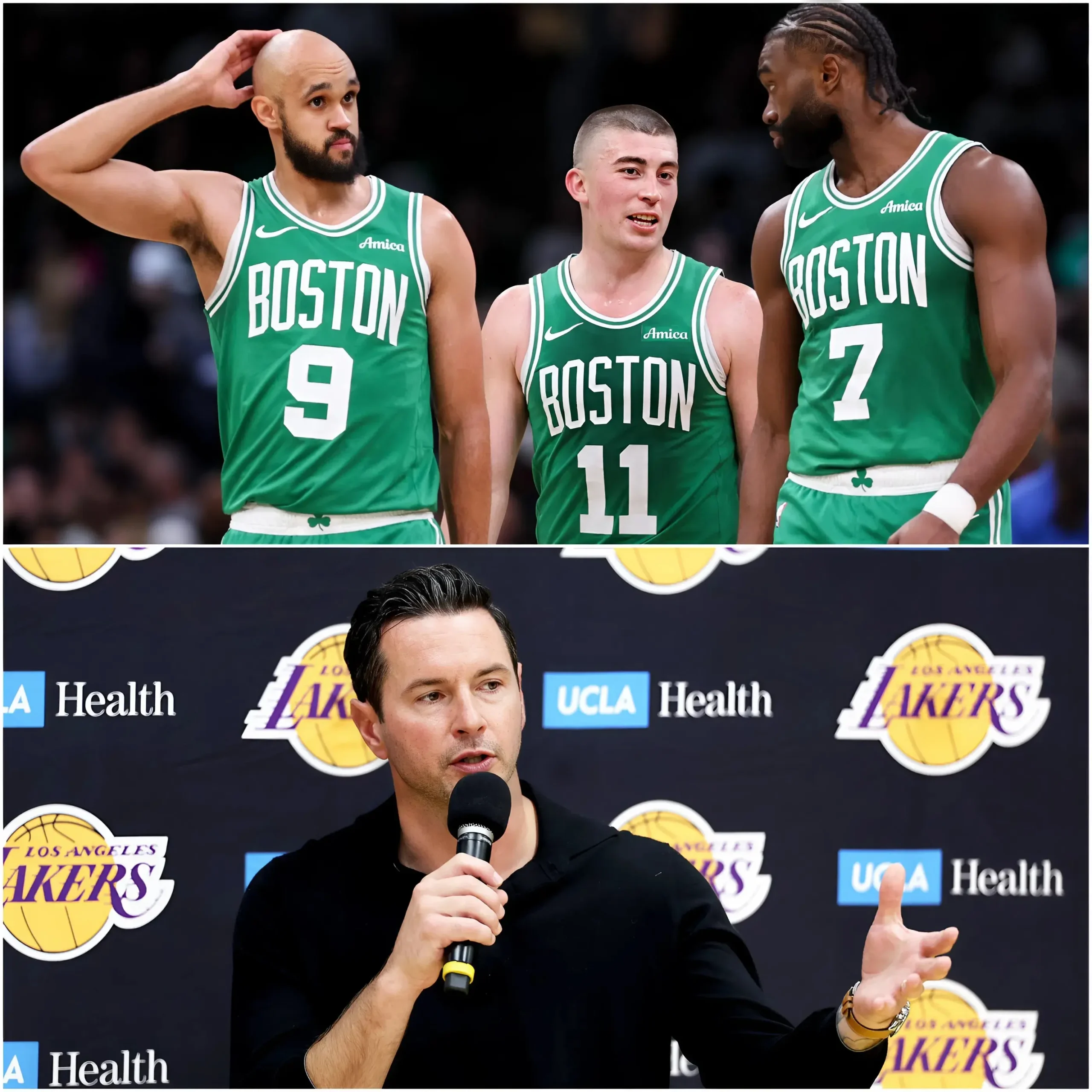 Cover Image for 💥 HOT NEWS: A player from the Boston Celtics has shocked the college basketball world by officially committing to join the Los Angeles Lakers basketball team.