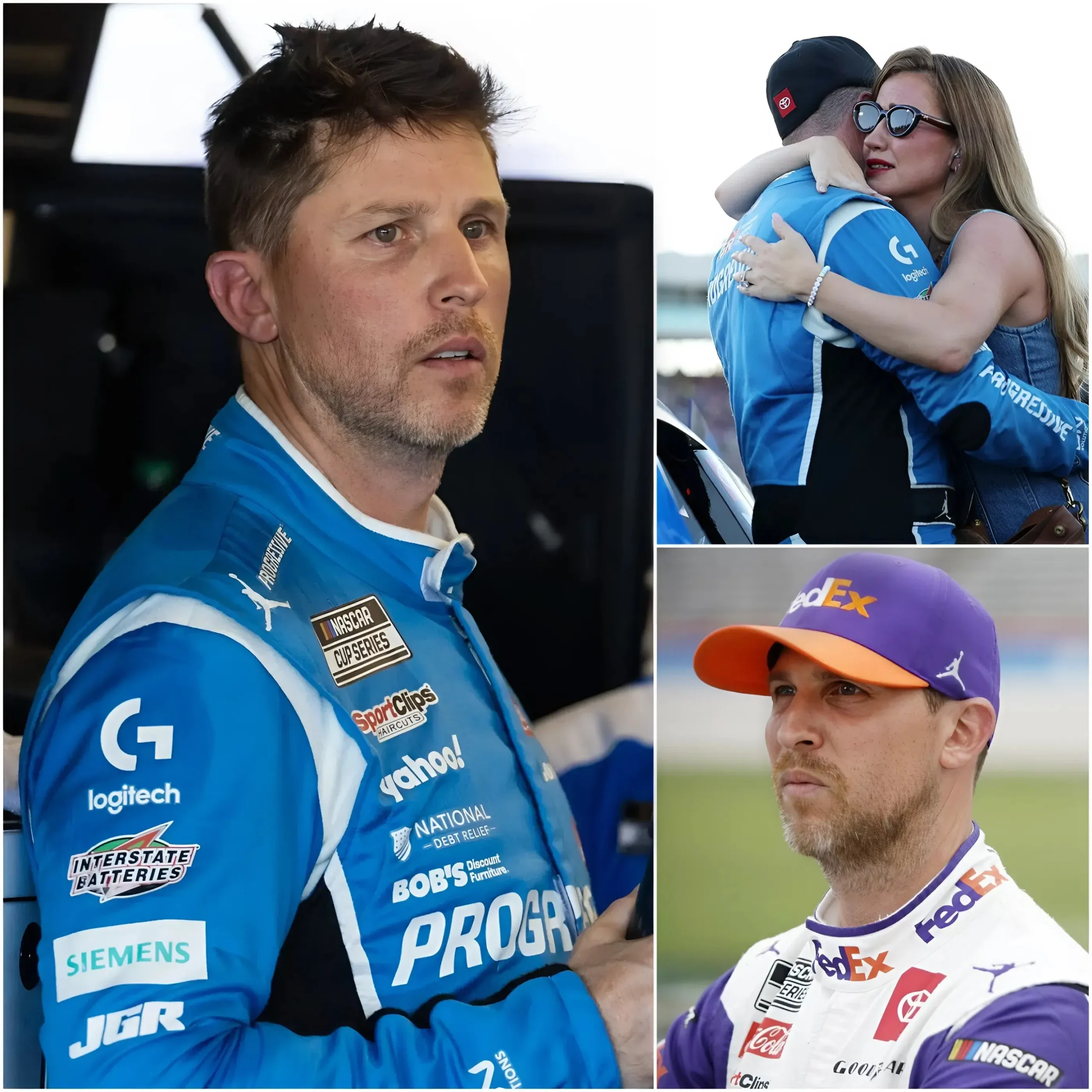 Cover Image for ⭕️ “Right now, I need to leave immediately.” In an interview before the Food City 500 race, Denny Hamlin struggled to control his emotions, causing concern among fans.