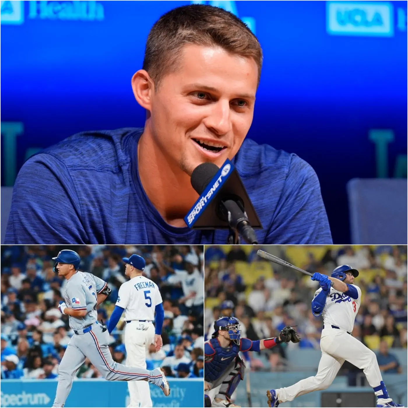 Cover Image for 🚨 The MLB held a surprise emergency meeting: After the game ended 8-7 in favor of the Los Angeles Dodgers and Texas Rangers, the most surprising moment didn’t happen on the field, but in the post-game press conference room.