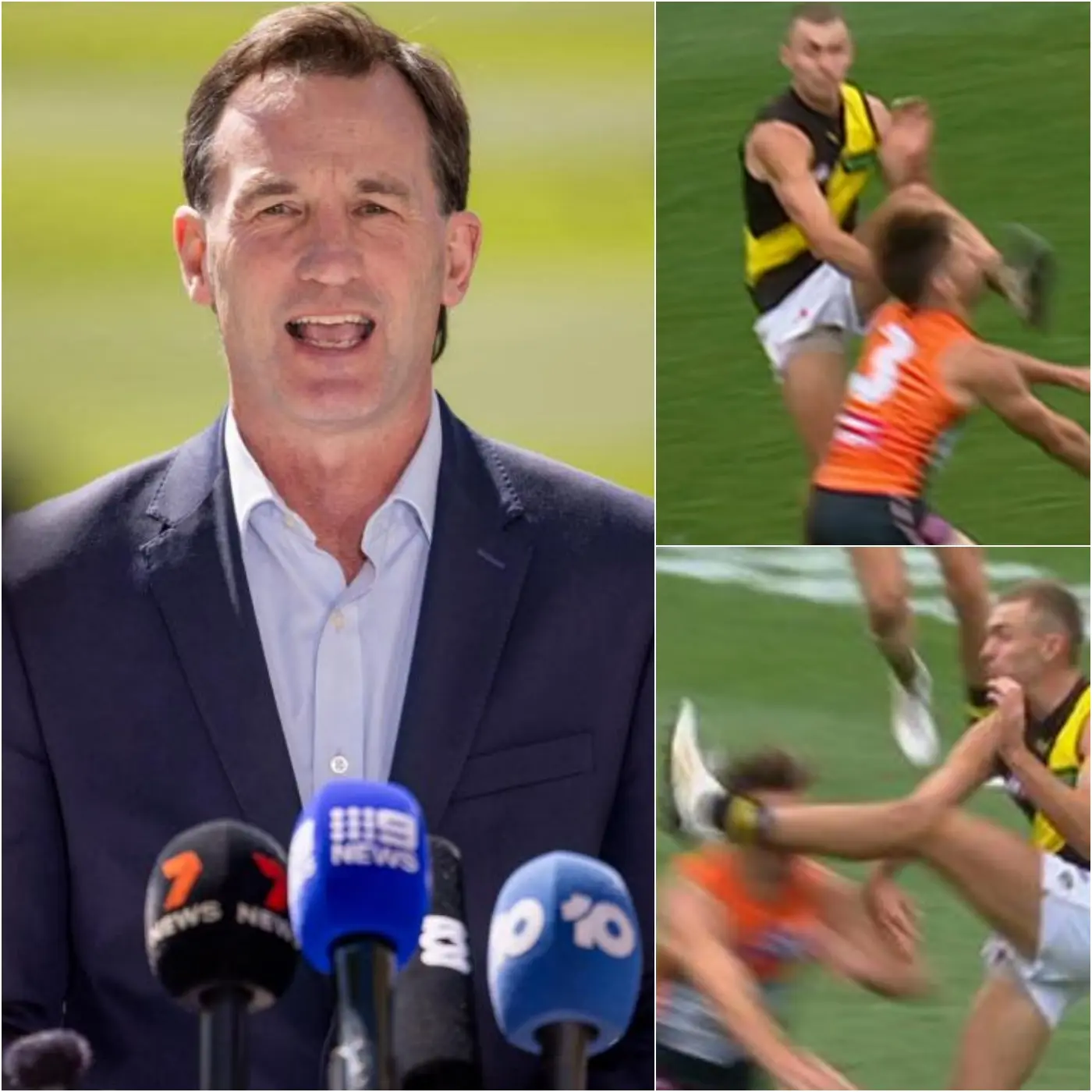 Cover Image for 🚨 The Australian Football League (AFL) held a surprise emergency meeting after noting an unsportsmanlike conduct during the GWS Giants’ 131-75 victory over the Richmond Tigers in Round 5 of the 2026 AFL