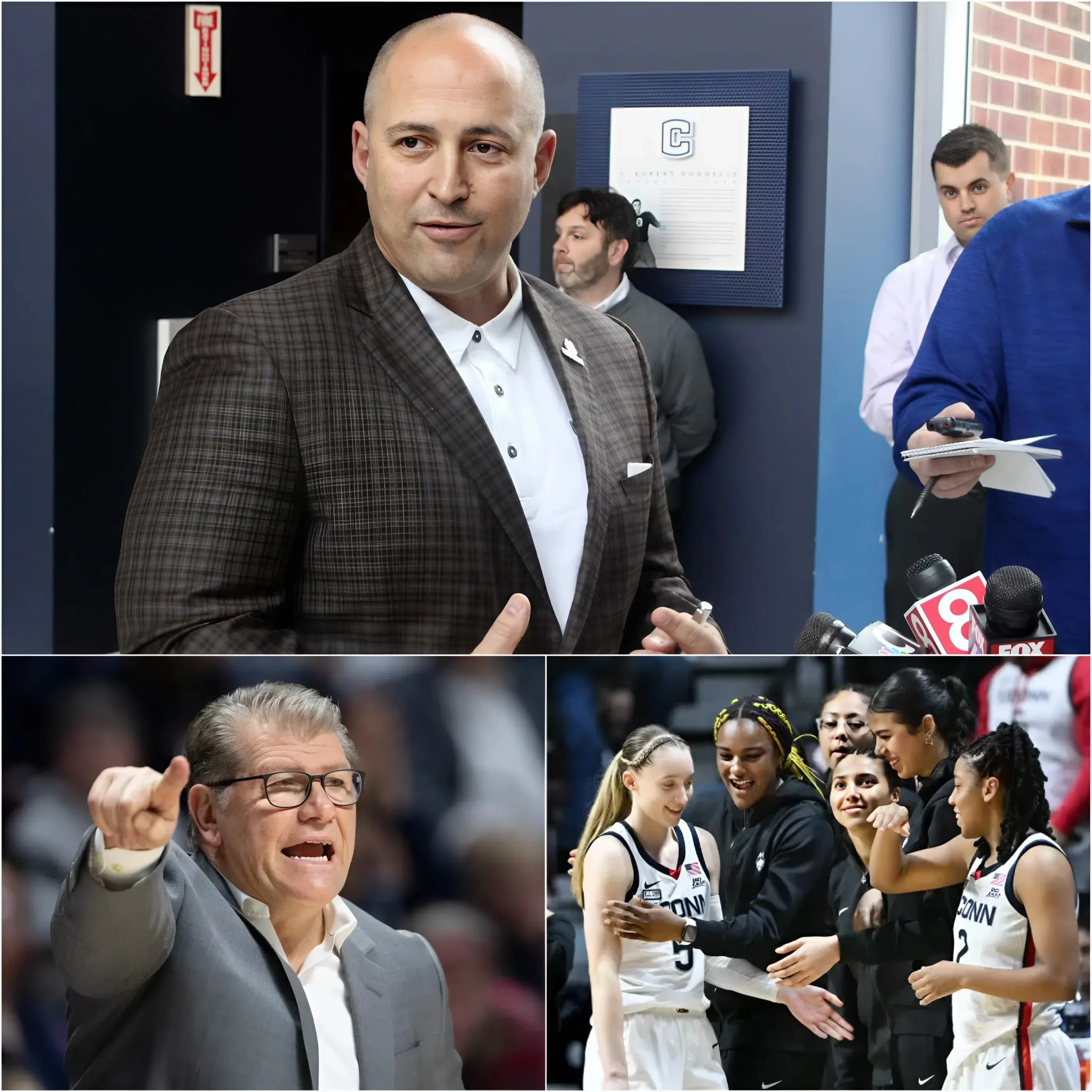 Cover Image for 5 MINUTES AGO: The entire NACC community was stunned by the shocking decision of director David Benedict when he bluntly ANNOUNCED the dismissal of coach Geno Auriemma, a statement that left everyone gasping