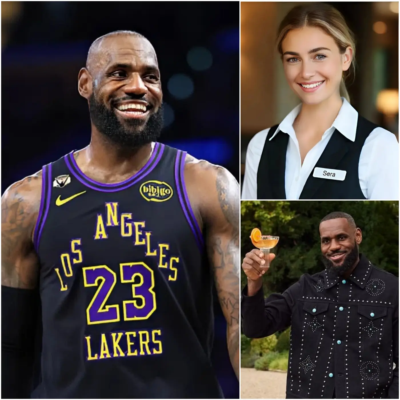 Cover Image for 🏀🌟 A SPECIAL MOMENT — Sera, a 22-year-old waitress, had no idea that the quiet customer she was serving was actually LeBron James, one of the greatest legends in NBA history.