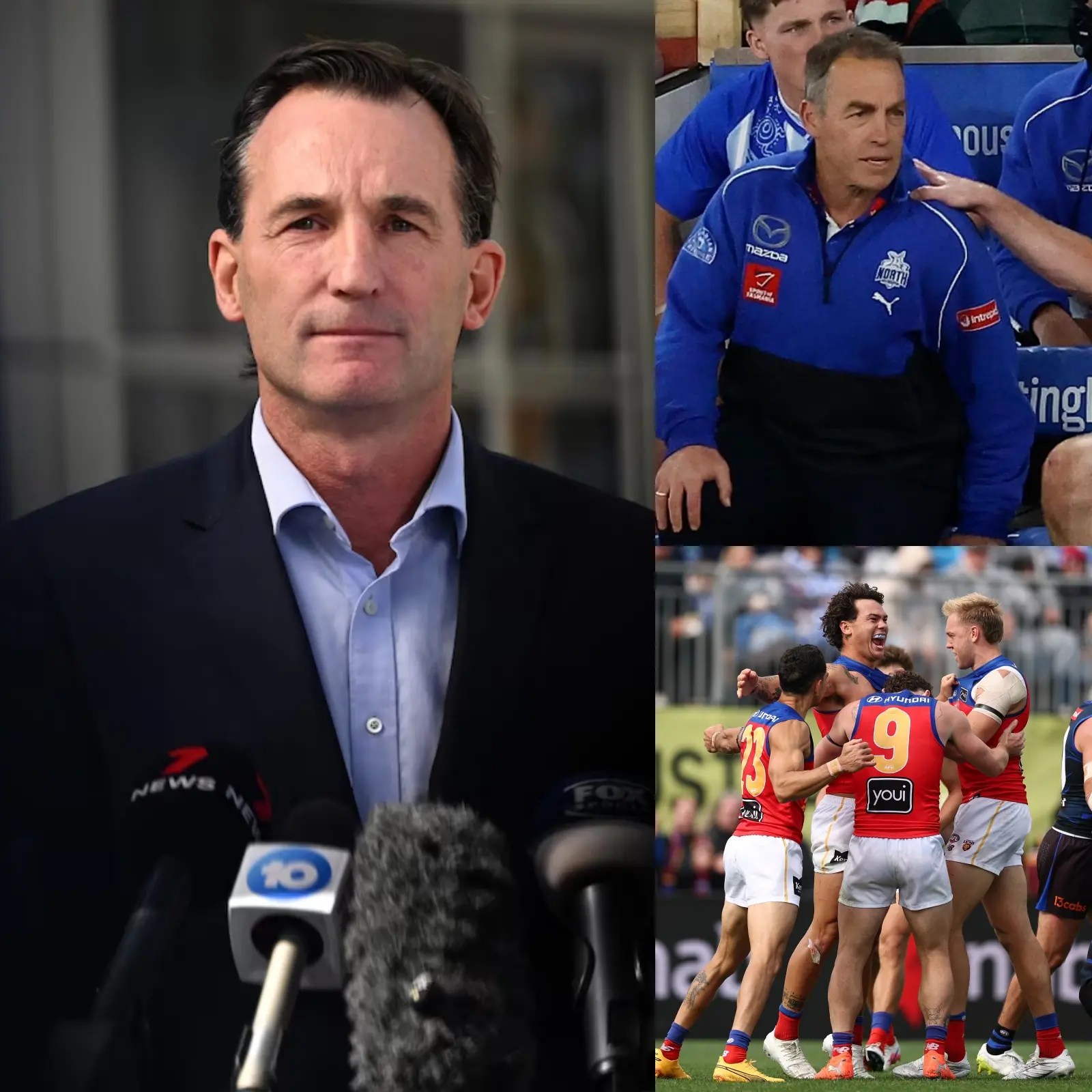 Cover Image for Breaking AFL News: Immediately after North Melbourne coach Alastair Clarkson apologized to the Brisbane Lions for his misconduct, a shocking announcement was made by the AFL.