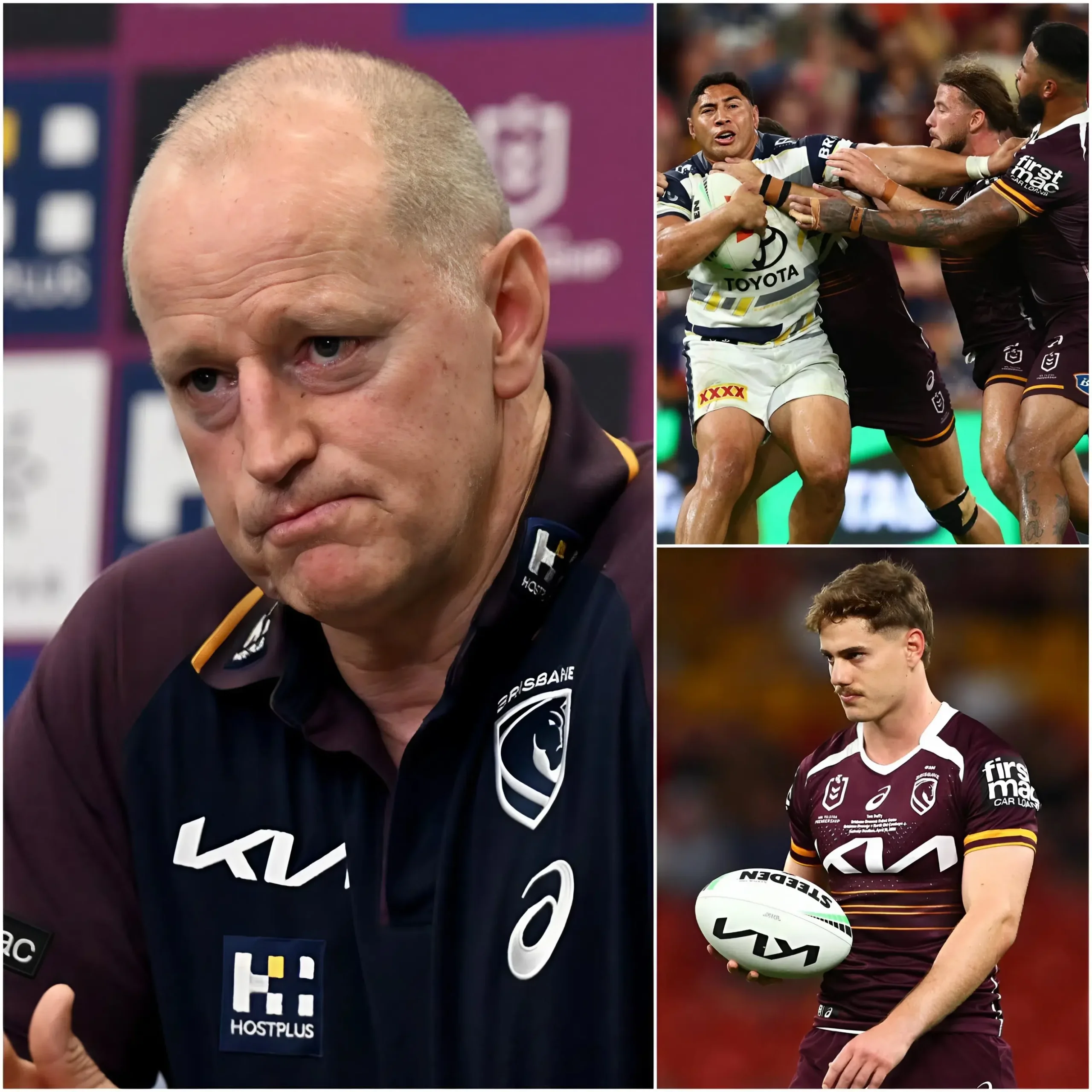 Cover Image for 🛑 BREAKING NEWS 10 MINUTES AGO: Head coach Michael Maguire has unintentionally revealed the reason why Brisbane Broncos players were unable to perform at 100%, leading to a shocking 31–35 defeat against the North Queensland Cowboys.