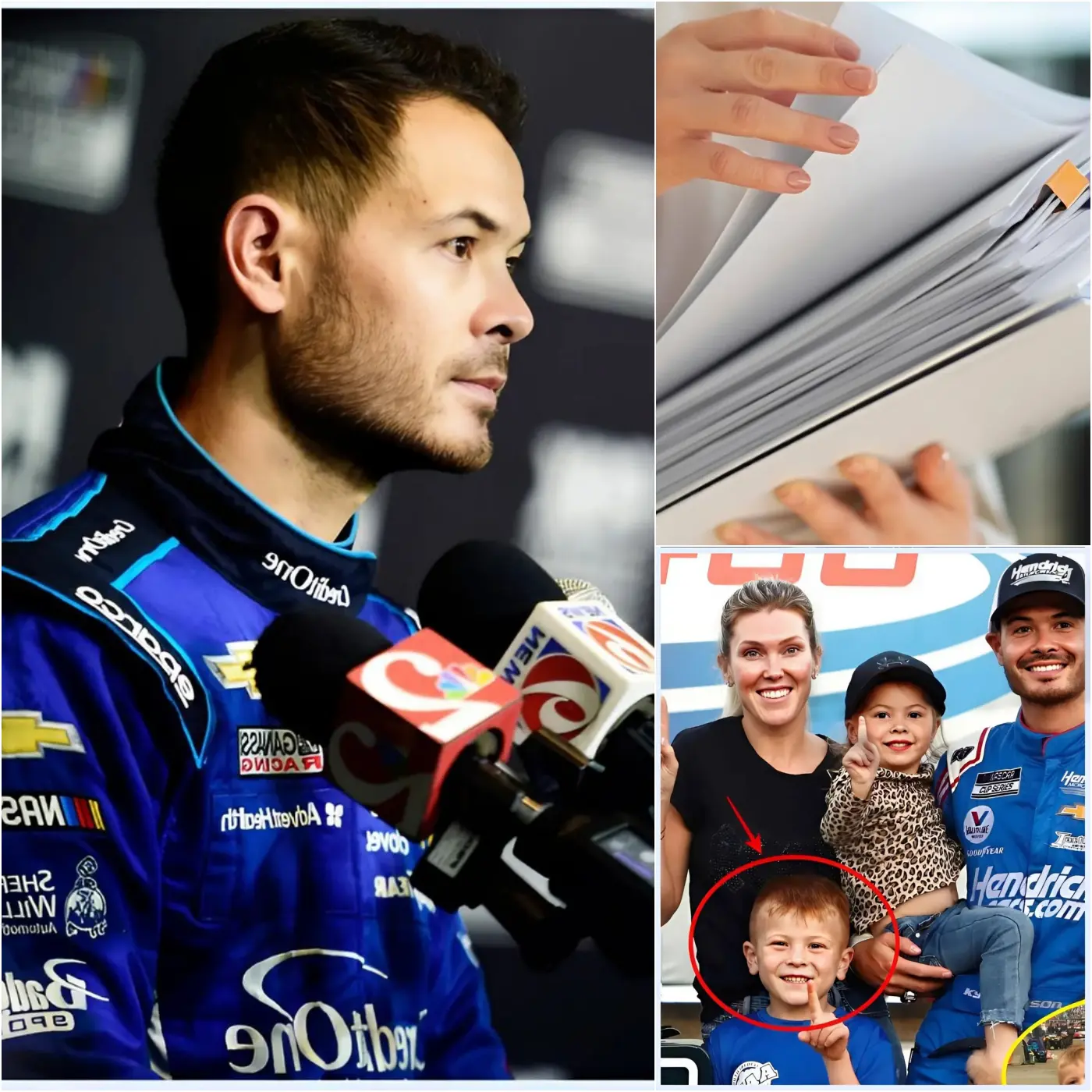 Cover Image for đSAD NEWS: NASCAR fans are in tears and praying for Kyle Larsonâs son after a heartbreaking announcement from the doctorâŠ