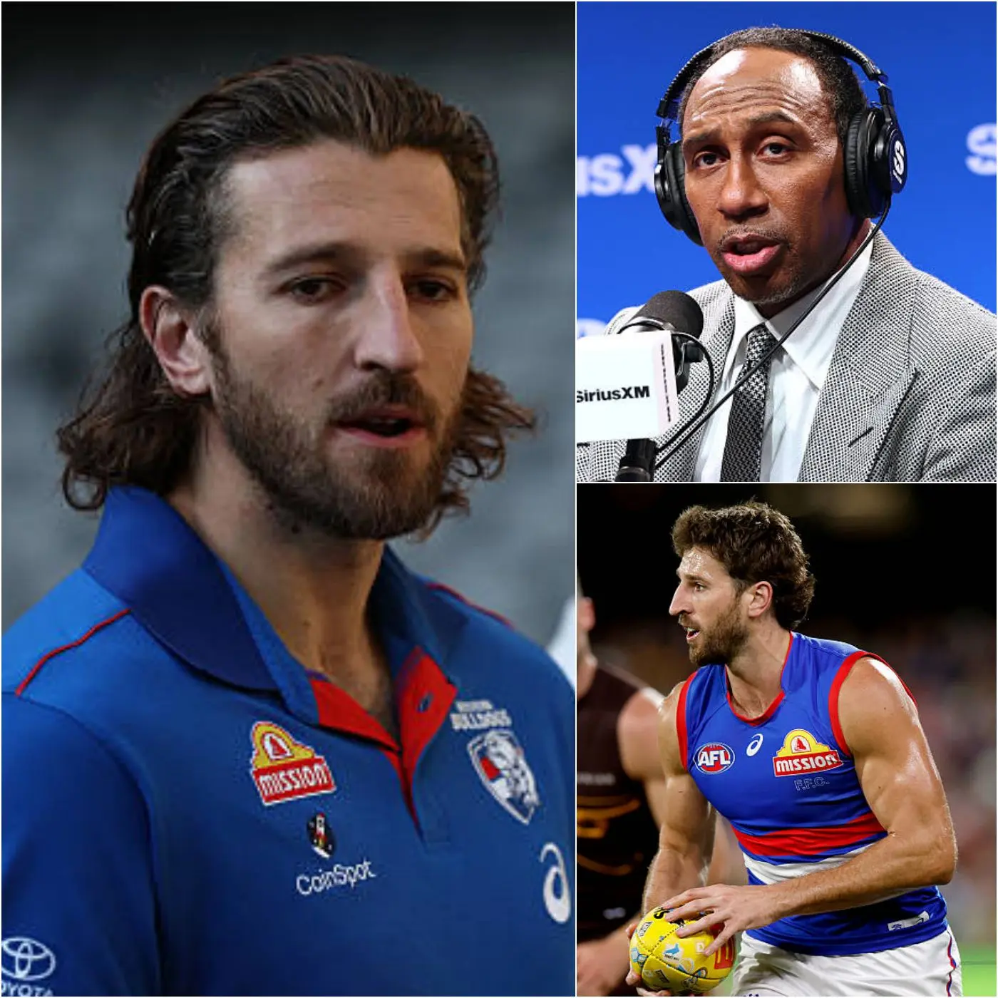 Cover Image for “DO NOT DRAG MY FAMILY OR MY COUNTRY INTO THIS.” Marcus Bontempelli finally responded to Stephen A. Smith after the ESPN commentator defended the Australian midfielder, following controversial remarks he made. “Small countries like Australia, are they all the same? What does he have to compare with someone who is considered a legend of America?”