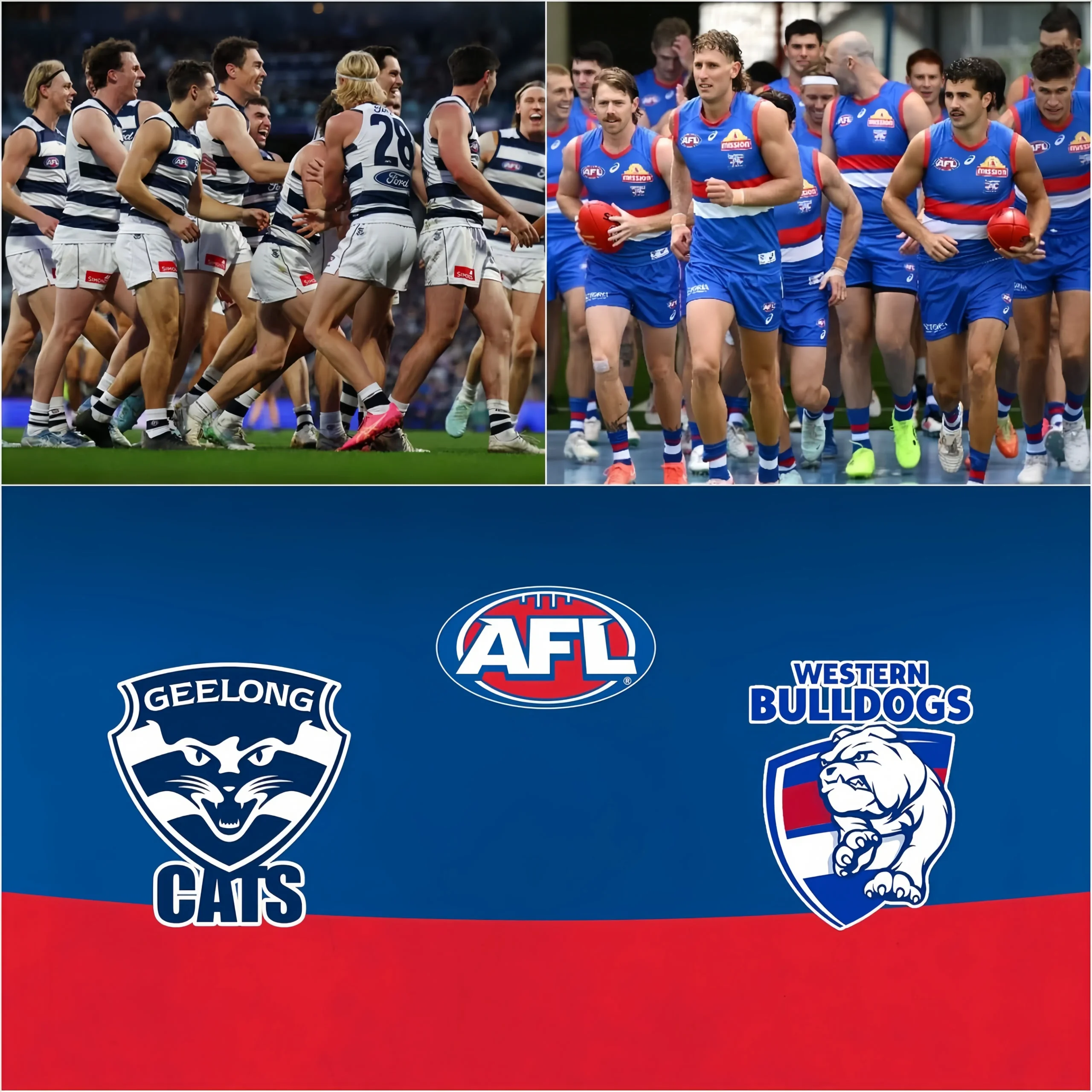 Cover Image for 🚨 LAST-MINUTE SCHEDULE CHANGE! 🚨 The match between Geelong and the Western Bulldogs has undergone an unexpected change in the official calendar, with a new kickoff time already sparking controversy among fans and experts 📅🔥
