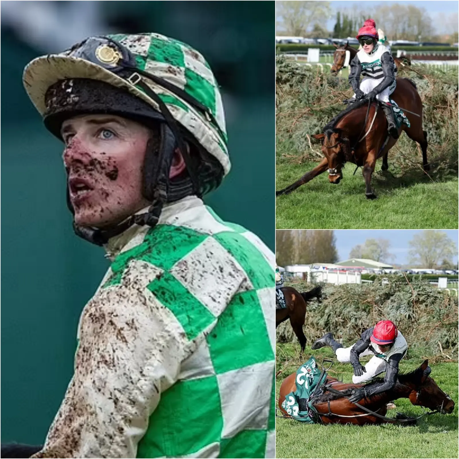 Cover Image for “I AM VERY DISAPPOINTED AND DISAPPOINTED” – Jockey was banned from the Grand National for failing to bring his exhausted horse to a stop before crashing into the final obstacle