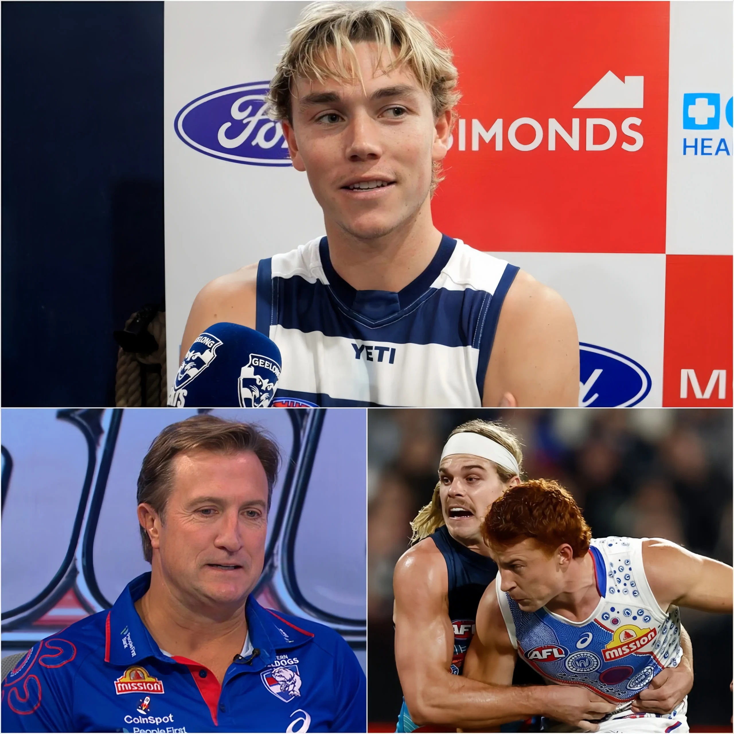 Cover Image for “WESTERN BULLDOGS ARE NOTHING BUT A BUNCH OF TRAITORS, NOTHING MORE, NOTHING LESS!” Geelong Cats star Bailey Smith declared the shocking reason behind his departure from the Bulldogs to join the Cats. He claimed that the team had abandoned him, and that both the players and coach Luke Beveridge