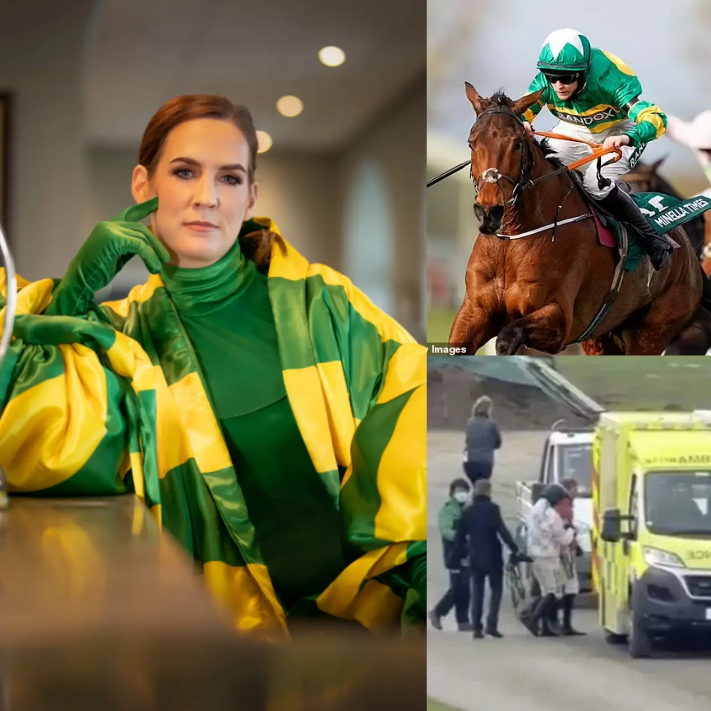 Cover Image for “SHOCKING HORSE RACING INDUSTRY: Veteran Grand National jockey Rachael Blackmore suffers a fatal accident when her horse sustains serious injuries at Aintree Racecourse, revealing clues to the truth behind the fall that horrified fans.”