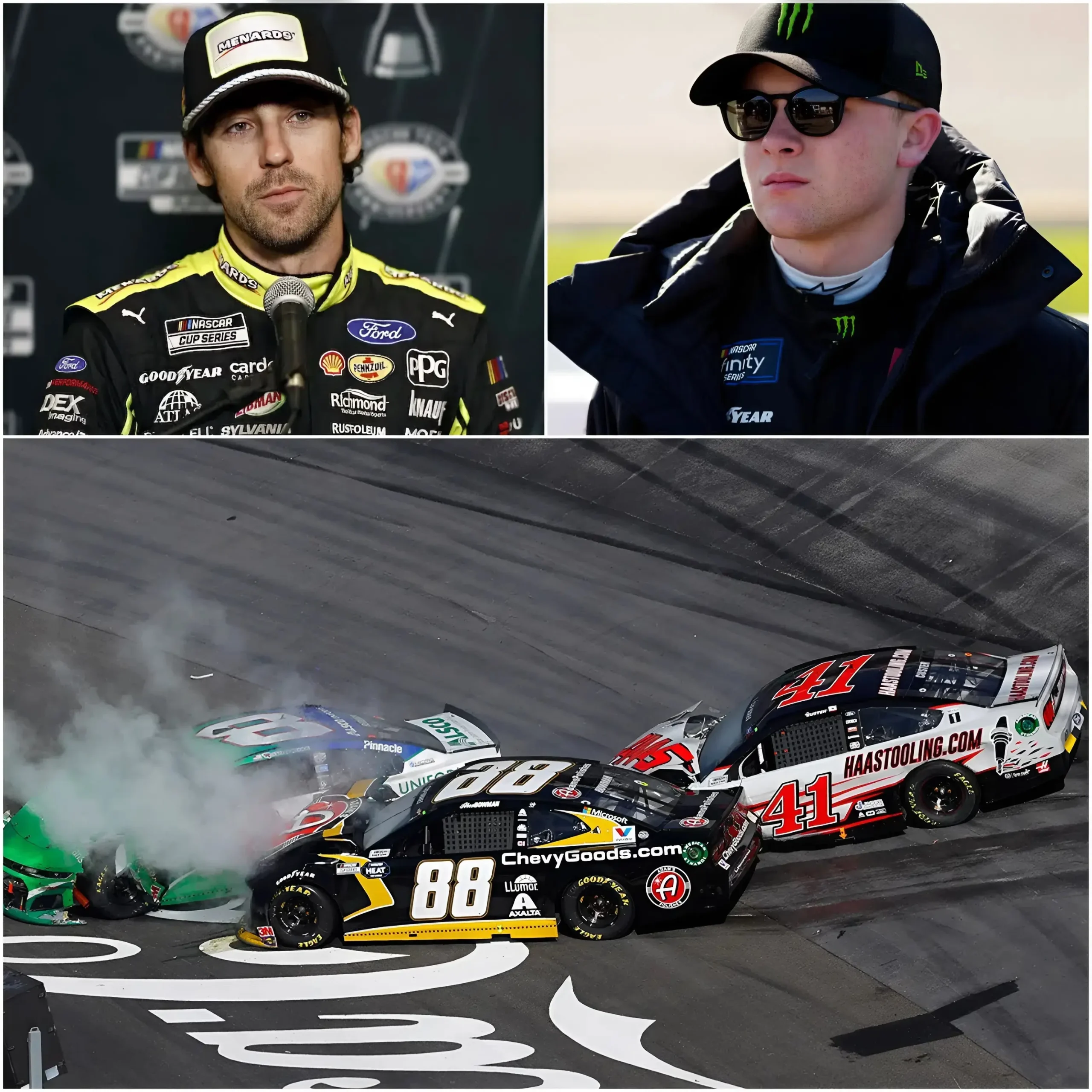 Cover Image for đ¨đ¨ âTHIS IS SO UNFAIR, AND TODAY I AM THE VICTIM!â Right after Ty Gibbsâ victory at Bristol Motor Speedway, Ryan Blaney unexpectedly âexplodedâ in the press room, shaking Big Ten.