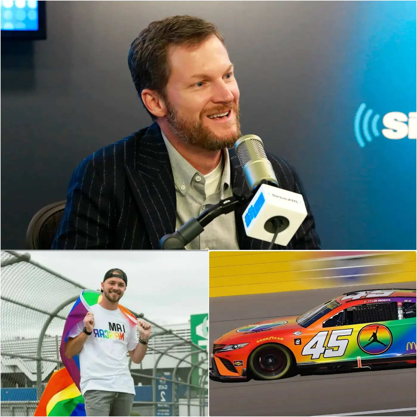Cover Image for 🚨NASCAR superstar Dale Earnhardt Jr. has reportedly rocked the racing world after refusing to participate in a rainbow-themed promotional event intended to honor the L.G.B.T.Q. community. Standing firm, he criticized what he called the “W.O.K.E agenda,” declaring, “No amount of fame or professional standing will ever make me betray my values. This is my stance, and I won’t back down.”👇