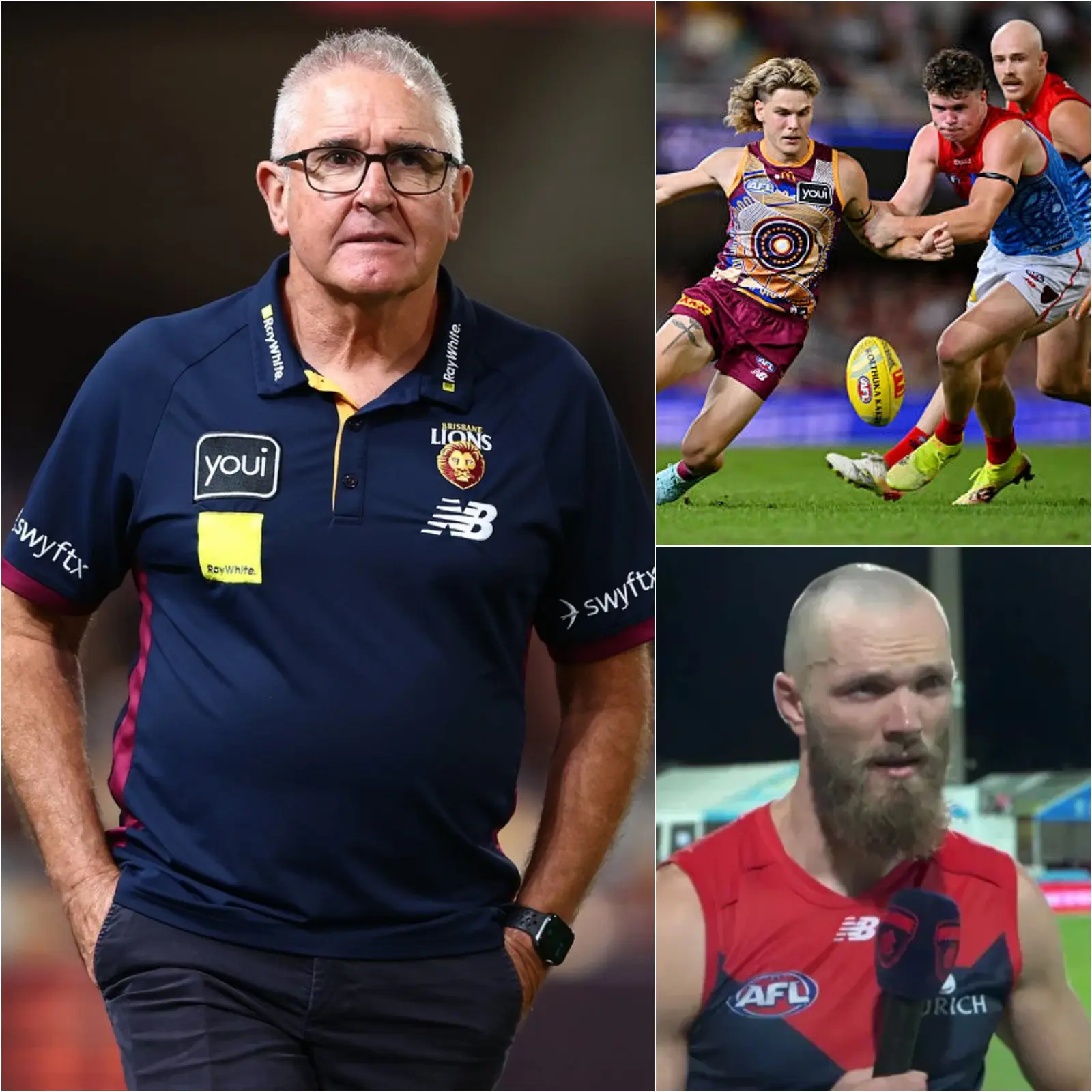 Cover Image for “THIS TIME WE WON’T MAKE THE SAME MISTAKES” — Head coach Chris Fagan declared just before the 2026 AFL Round 6 game against the Melbourne Demons.