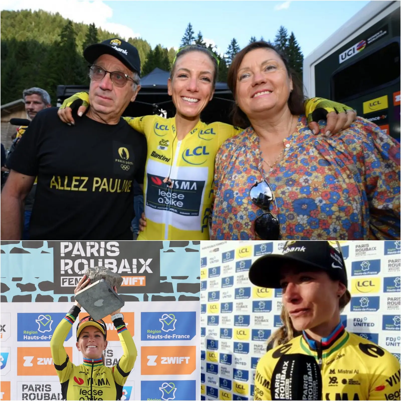 Cover Image for 😍😍 UNE HISTOIRE TOUCHANTE : Pauline Ferrand-Prévot a fait don de la moitié de ses gains du Paris-Roubaix Femmes 2026 pour réaliser le rêve de ses parents.