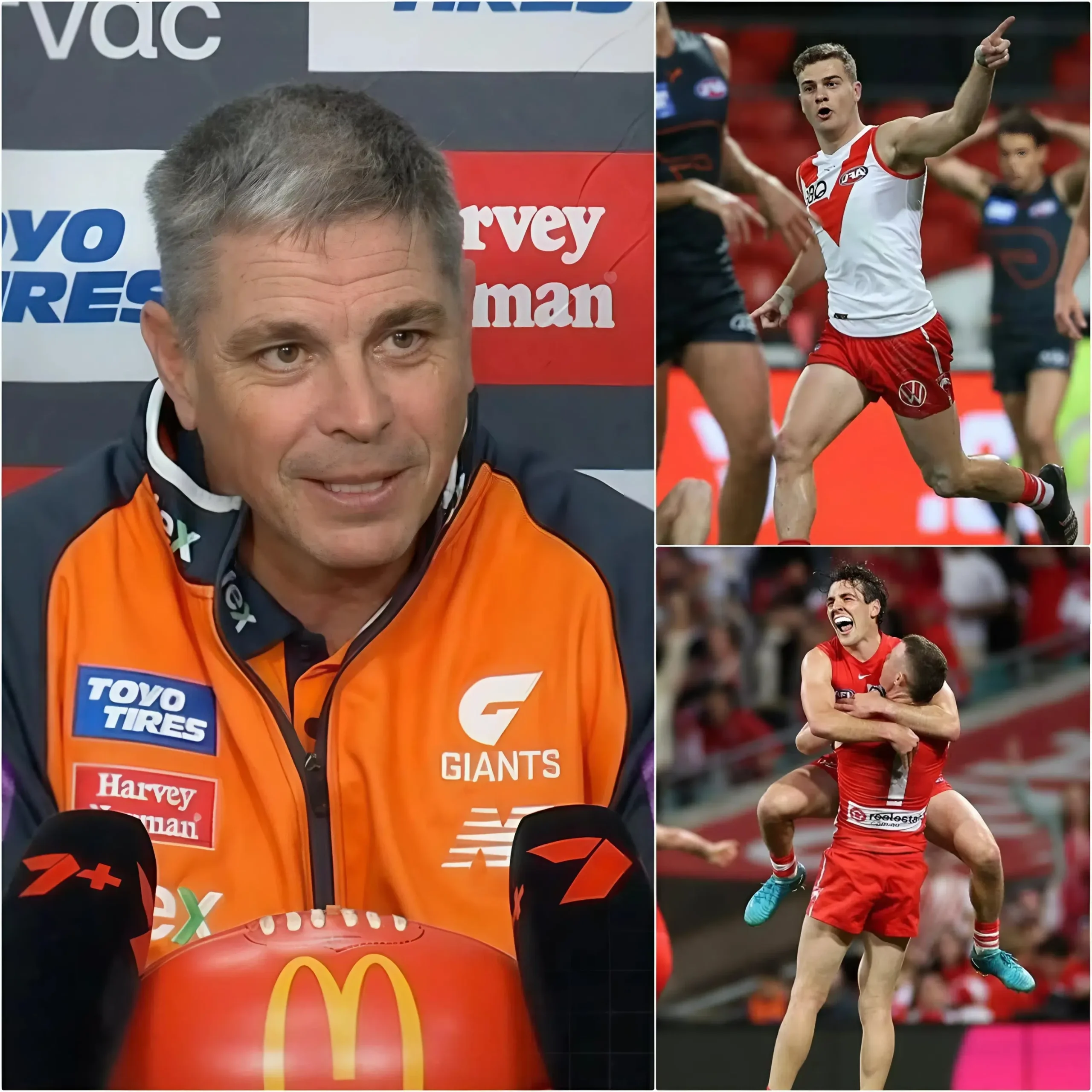 Cover Image for 🚨 “ABSOLUTELY INCREDIBLE, I MAY NEVER SEE A PLAYER THIS GREAT IN MY LIFETIME” – Adam Kingsley exclaimed in utter frustration after Sydney’s bitter defeat to the GWS Giants in Round 6. The Australian strategist insisted that his team didn’t lose due to tactics…
