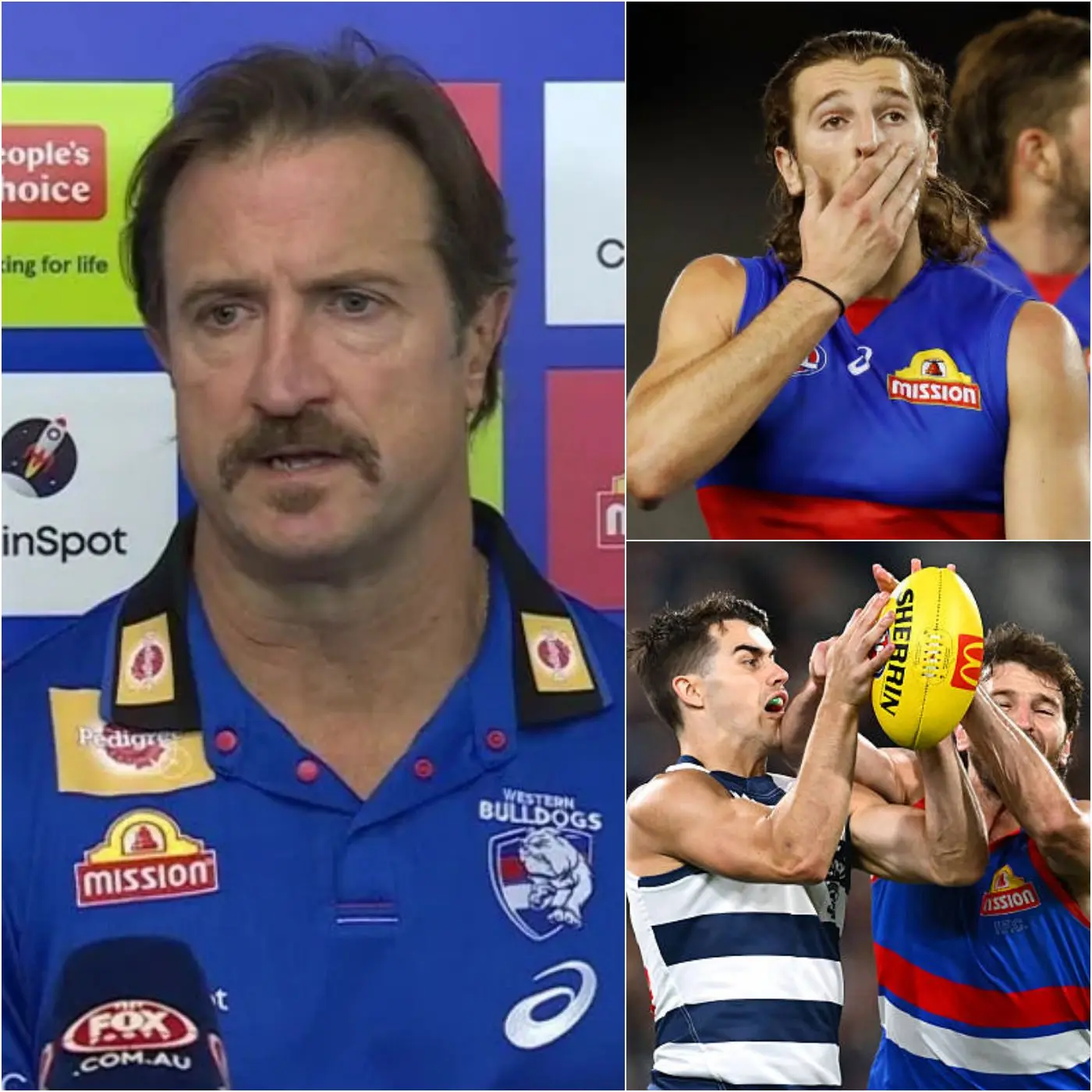 Cover Image for BREAKING NEWS 30 MINUTES AGO: Western Bulldogs coach Luke Beveridge has revealed the heartbreaking reason why his players, particularly Marcus Bontempelli, were unable to perform at 100% and suffered the humiliating 56-131 loss to Geelong.