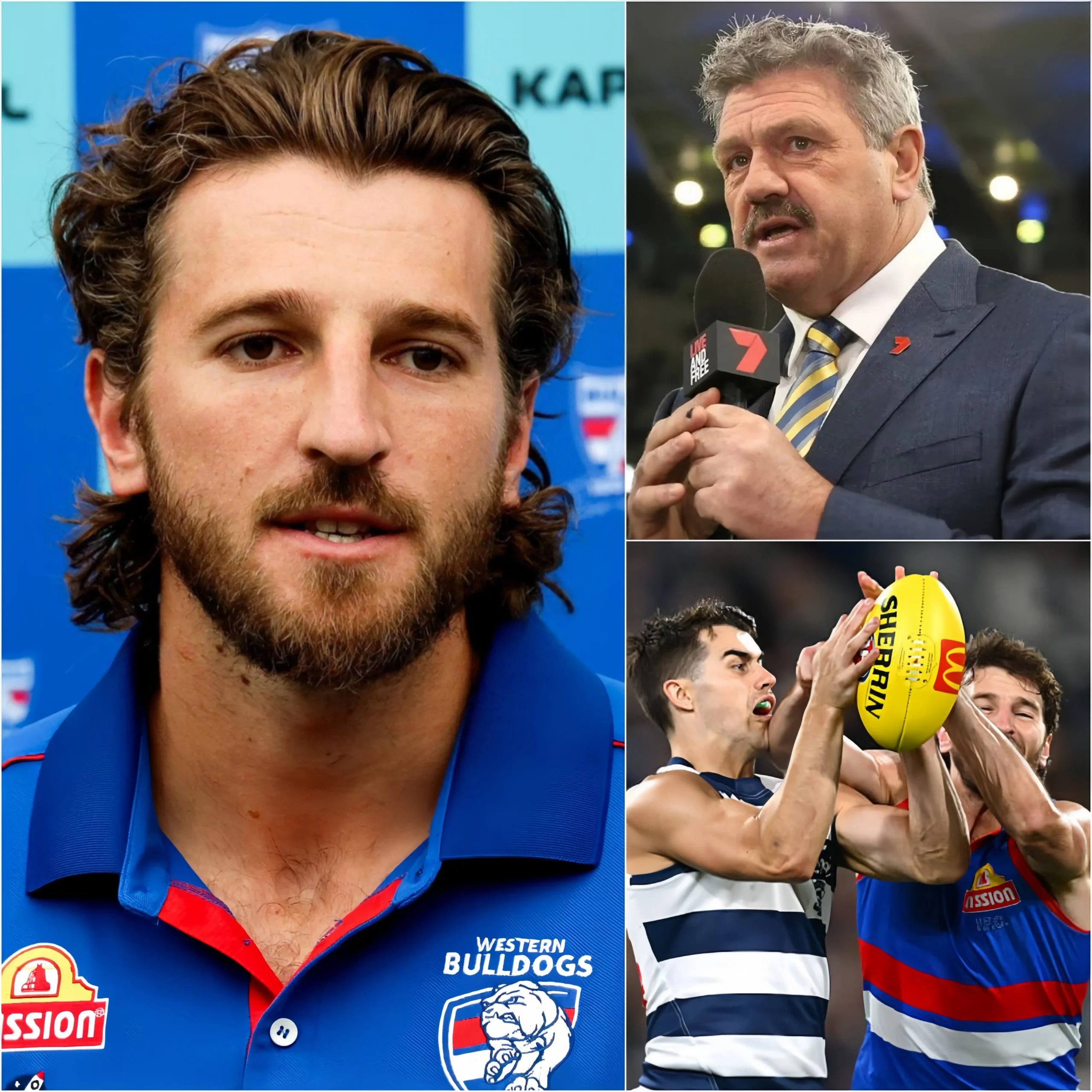 Cover Image for “SHUT YOUR MOUTH! WHO DO YOU THINK YOU ARE?” Captain Marcus Bontempelli just exploded at Channel 7’s Brian Taylor after comments that left everyone stunned. What exactly did Taylor say to spark such an intense response from Bontempelli?