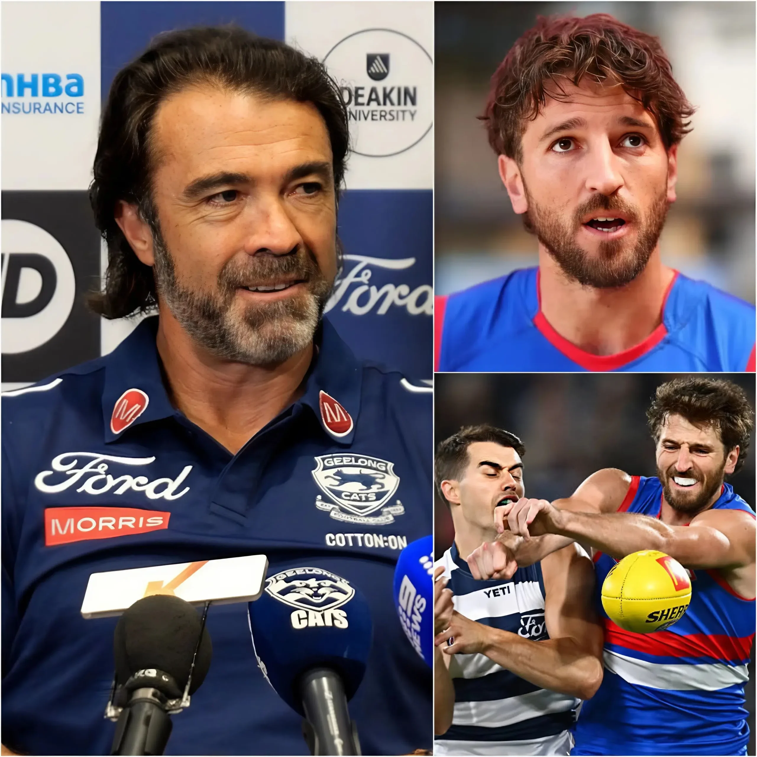 Cover Image for “WESTERN BULLDOGS ARE A DISGRACE!” – Geelong head coach Chris Scott did not hesitate to provoke the Western Bulldogs after their crushing 56–131 defeat. He repeatedly mocked them, claiming the Bulldogs are now just a shadow of their former selves and have fallen into an “abyss” they may never escape.