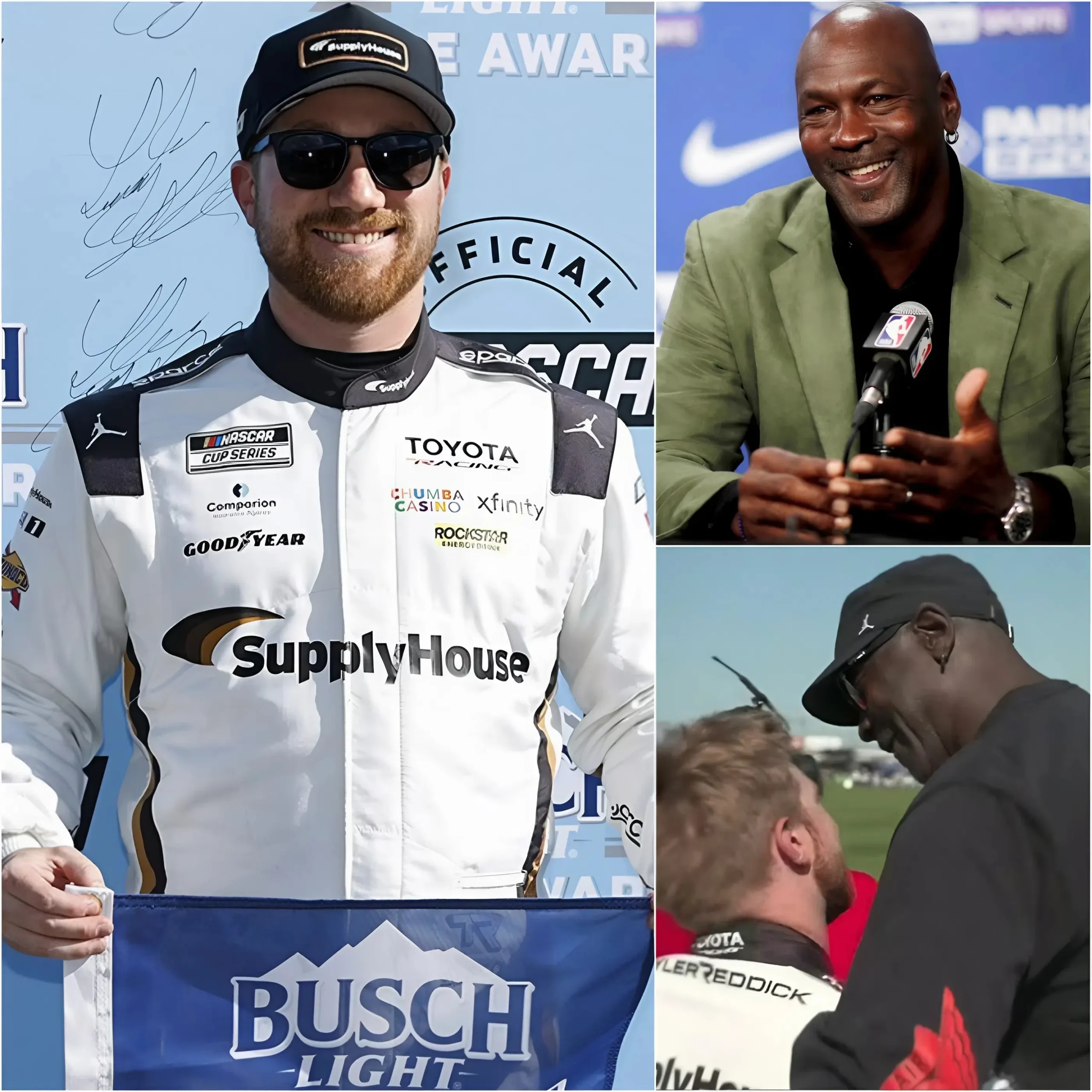 Cover Image for “He’s not just number 1… he’s rewriting NASCAR history in a way that even I didn’t expect.” Michael Jordan has just sent an emotional message to Tyler Reddick right after the historic moment in the AdventHealth 400 2026 at Kansas Speedway.