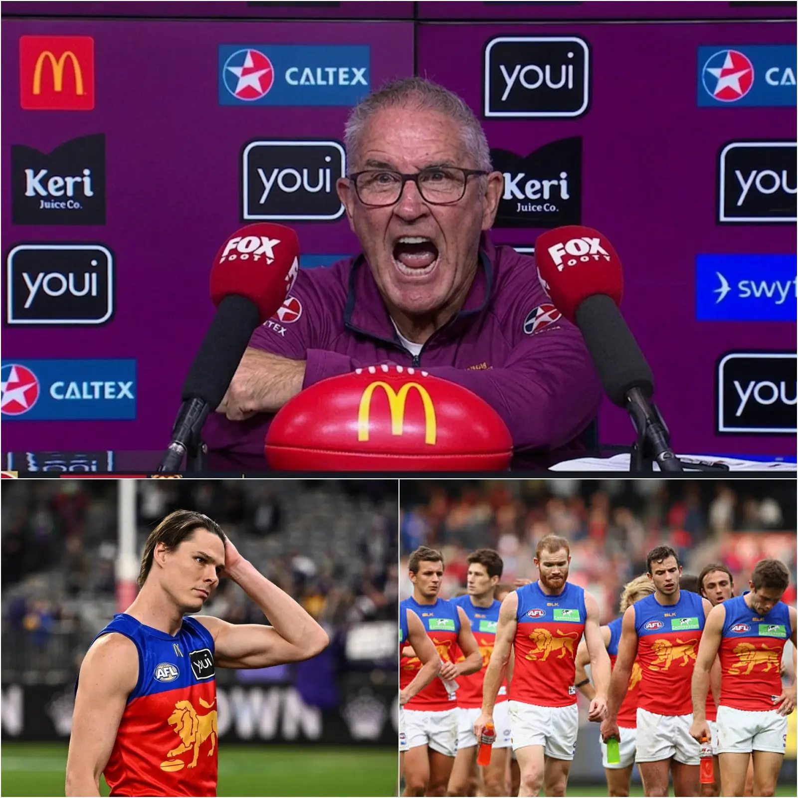 Cover Image for BREAKING NEWS 30 MINUTES AGO: Brisbane Lions head coach Chris Fagan has just revealed the heartbreaking reason why his players, especially Eric Hipwood, were unable to perform at 100% and suffered a heavy defeat against the Melbourne Demons in Round 6 of the AFL.