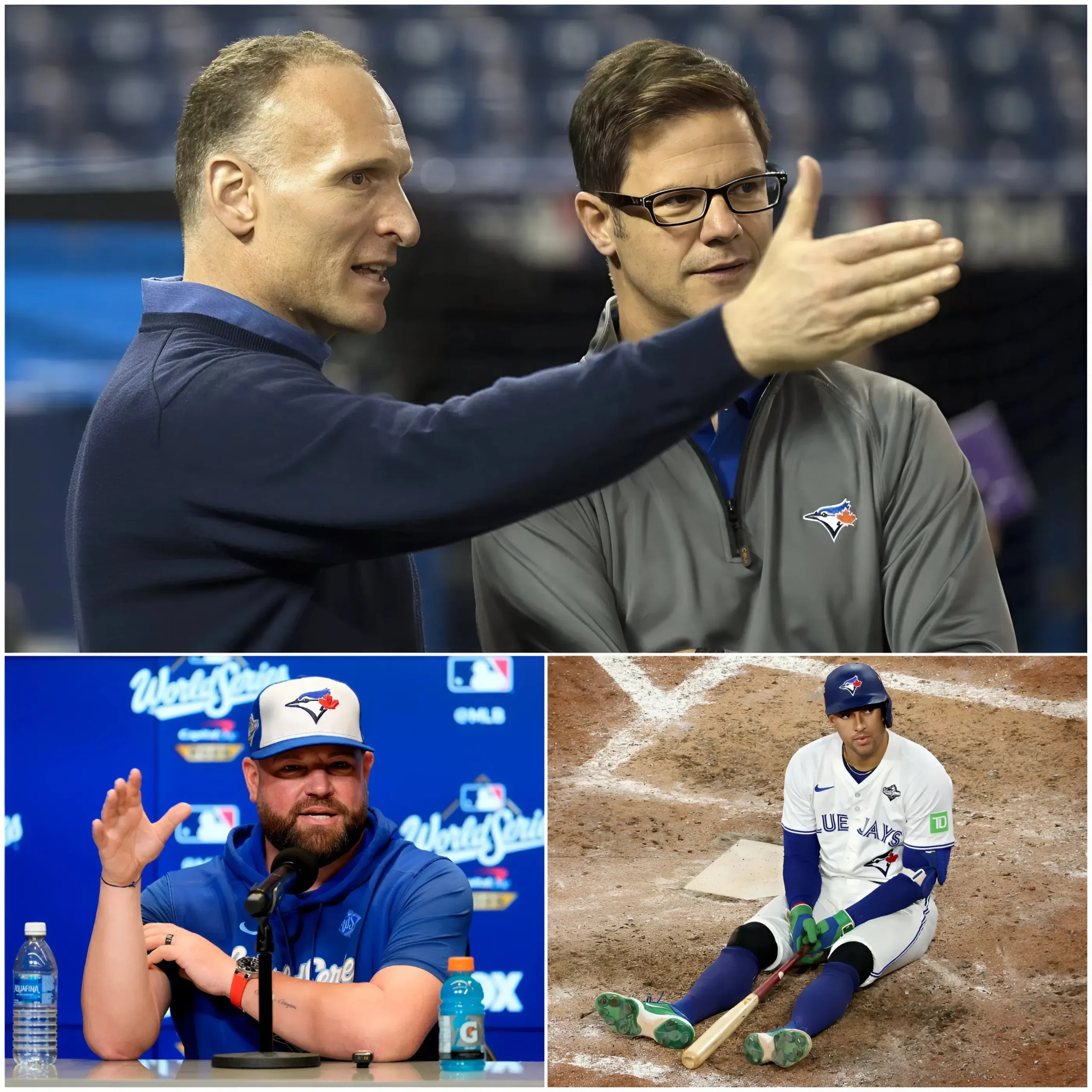 Cover Image for TORONTO BLUE JAYS IN CRISIS: Poor results on the field, with the team losing 4 of their last 5 games, as head coach John Schneider appears to be losing direction in developing his squad.