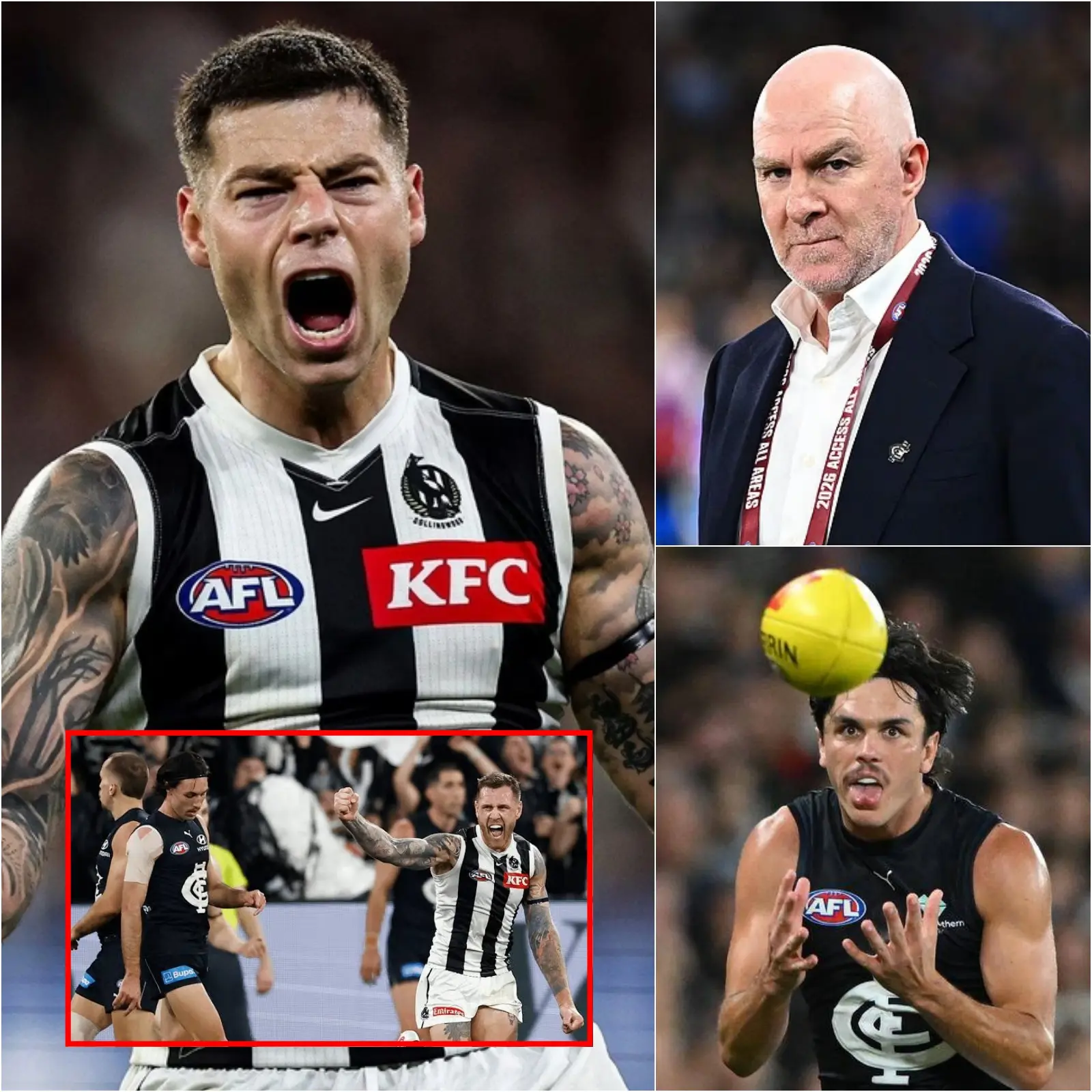Cover Image for “No matter how much cheating you do, you can’t win!” — Collingwood star Nick Daicos lashed out at the Carlton players after their 88-83 loss. He accused Carlton of deliberately playing dirty
