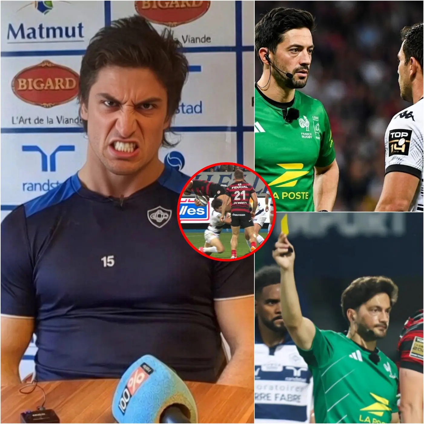 Cover Image for 💥SCANDALE À PIERRE-FABRE : « IL INVENTE UNE HISTOIRE POUR ME DÉTRUIRE ! » — Santiago Arata, défenseur de Castres, a créé la polémique en Ligue 14 après avoir publiquement accusé l’arbitre Jérémy Rozier de falsifier et de diffamer son comportement sur le terrain suite à un carton jaune reçu pour une faute sur Chocobares, joueur de Toulouse