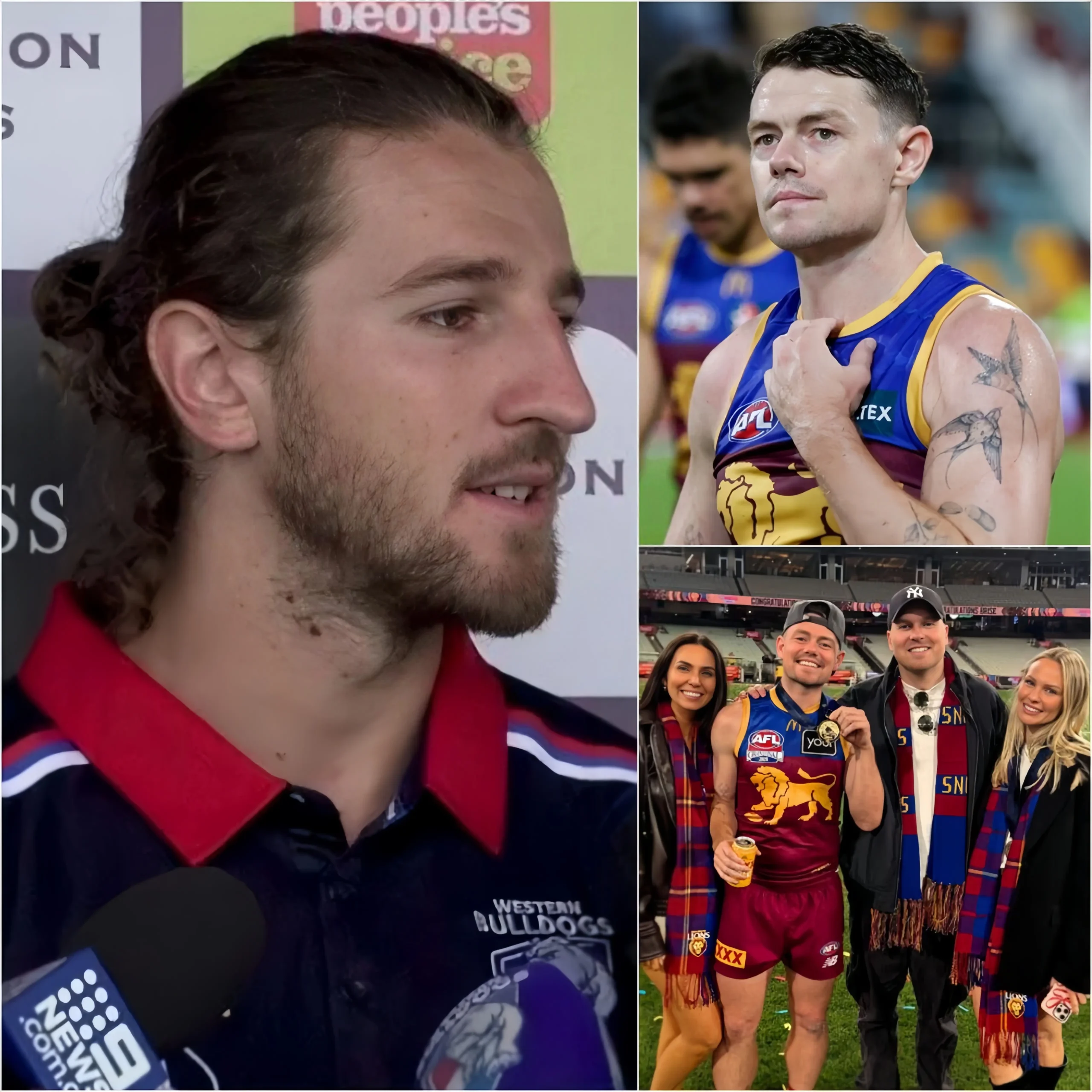 Cover Image for “AS AN AFL PLAYER, I CAN’T ACCEPT A PERSON LIKE HIM!” Western Bulldogs captain Marcus Bontempelli has exploded in a shocking rant against Brisbane Lions star Lachie Neale following a scandal that has rocked the AFL.