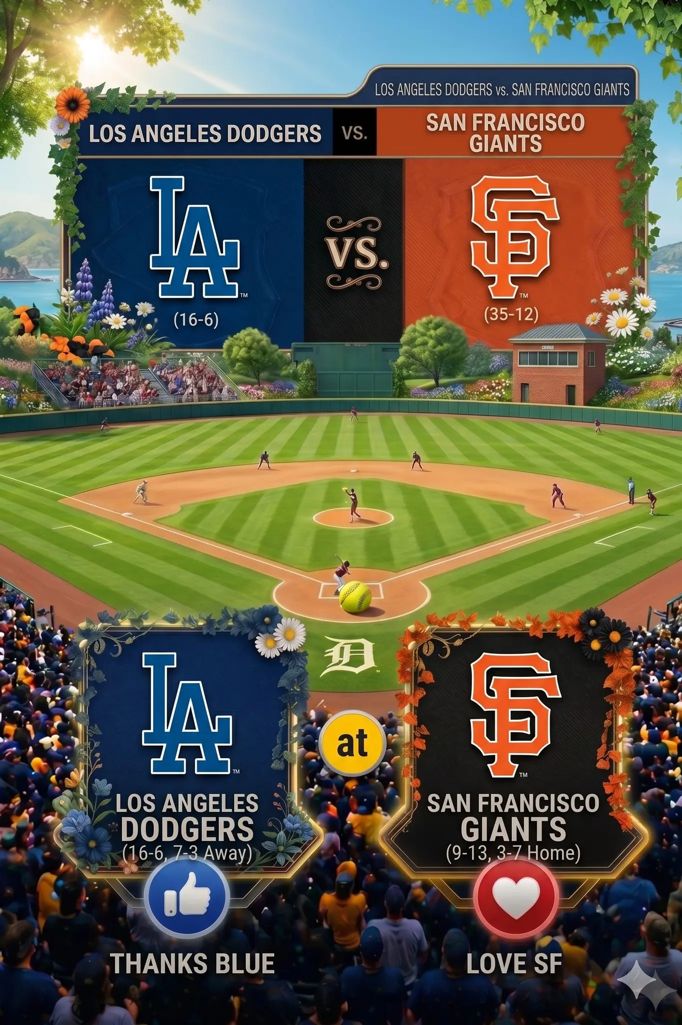 Cover Image for 🚨 LAST-MINUTE UPDATE: Dodgers vs Giants (Baseball)
