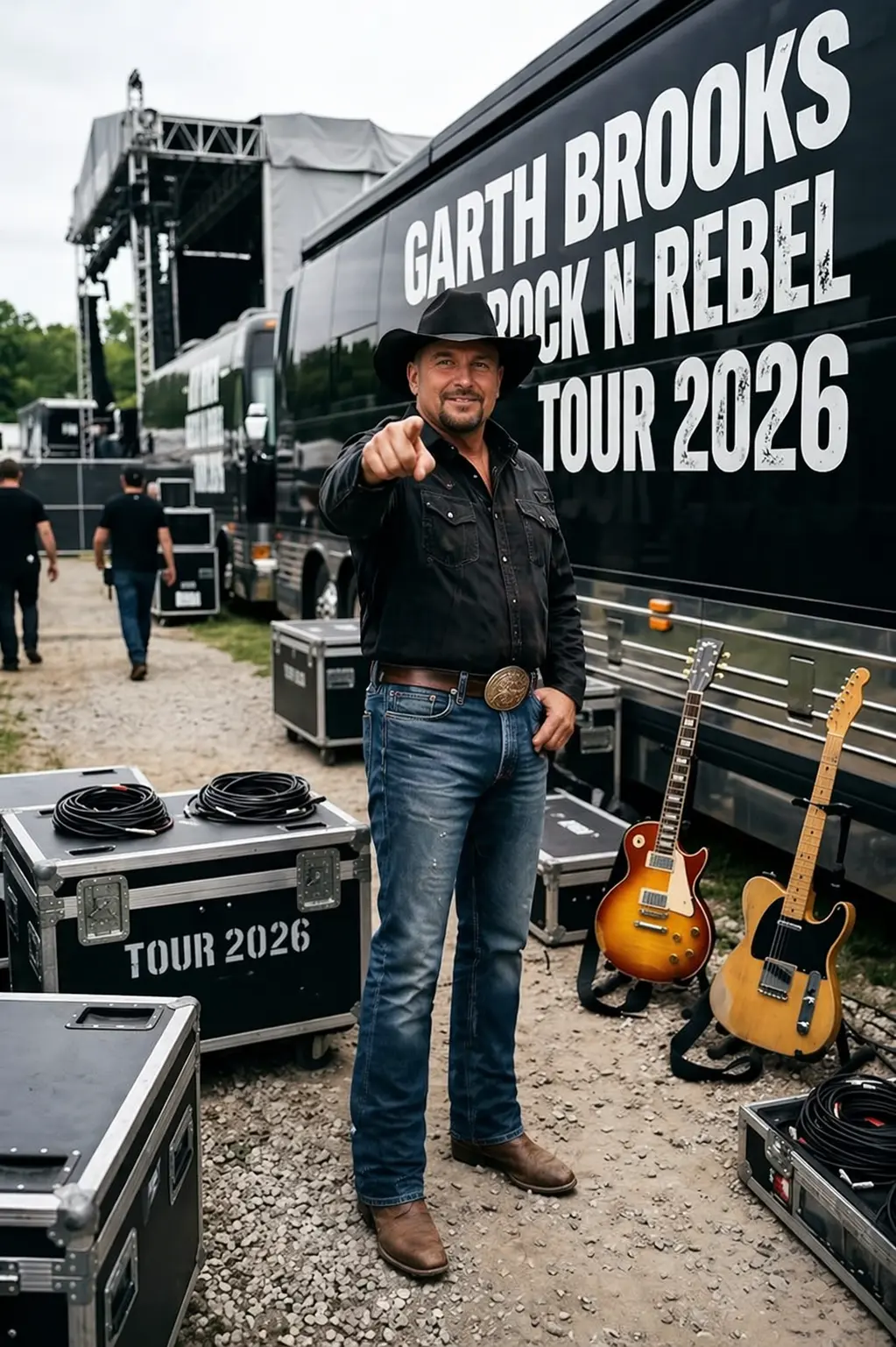 Cover Image for Garth Brooks and Jason Aldean are heading to Minneapolis to put on a private show for ICE Agents only.