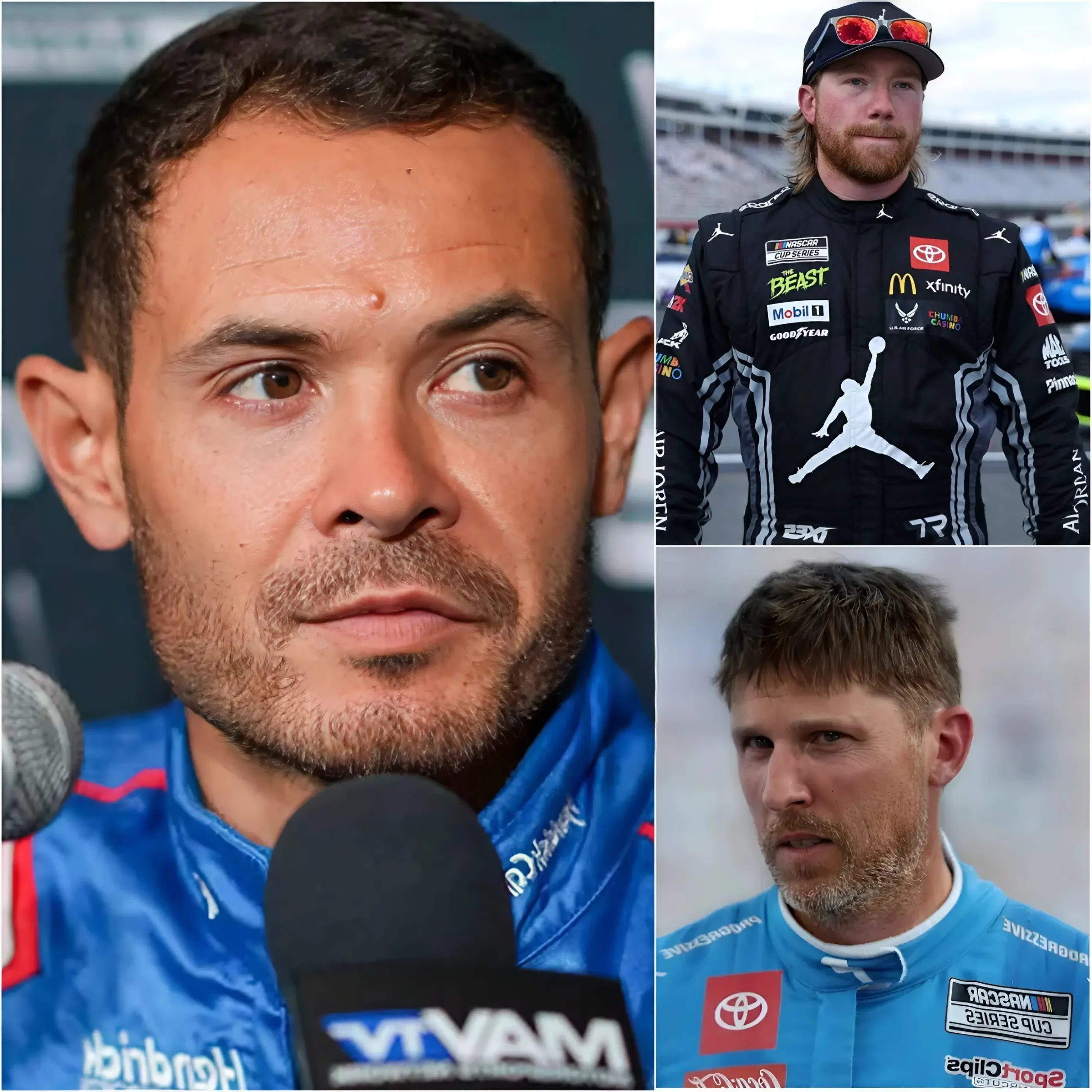 Cover Image for “This Top 5 is completely undeserved; you are all cheaters!” — Kyle Larson sent shockwaves through the NASCAR world when he publicly accused Toyota teams of employing shady tactics to manipulate the results, sparking outrage among fans and triggering calls for an immediate investigation.