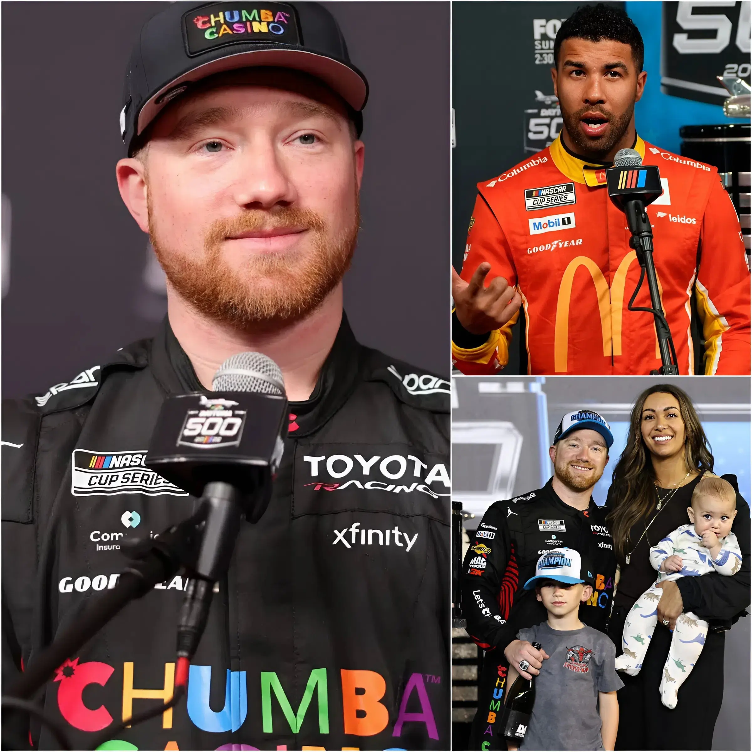 Cover Image for “SHUT YOUR MOUTH AND LEAVE MY MOTHER AND MY FAMILY ALONE—DON’T TOUCH MY COUNTRY.” Tyler Reddick sent shockwaves through the entire sports media world with these scathing remarks, delivered immediately following an incredibly vulgar and offensive comment made by a fellow competitor—Racer Bubba Wallace.