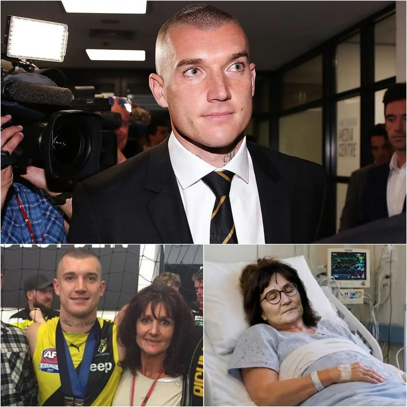 Cover Image for 🚨 EXCLUSIVE: “They deceived me and my family!” – Former Richmond player Dustin Martin exploded in anger after information about his mother, Kathy Knight, was leaked