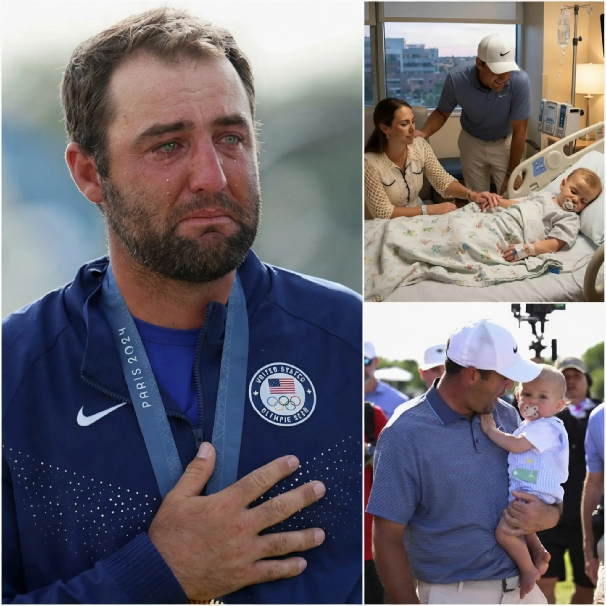 Cover Image for 🚨 BREAKING NEWS “If only I could endure it in his place…” Those heartbreaking words from Scottie Scheffler came just moments before the world No.1 suddenly collapsed during a practice session after receiving a shocking urgent call about his son, Bennett.