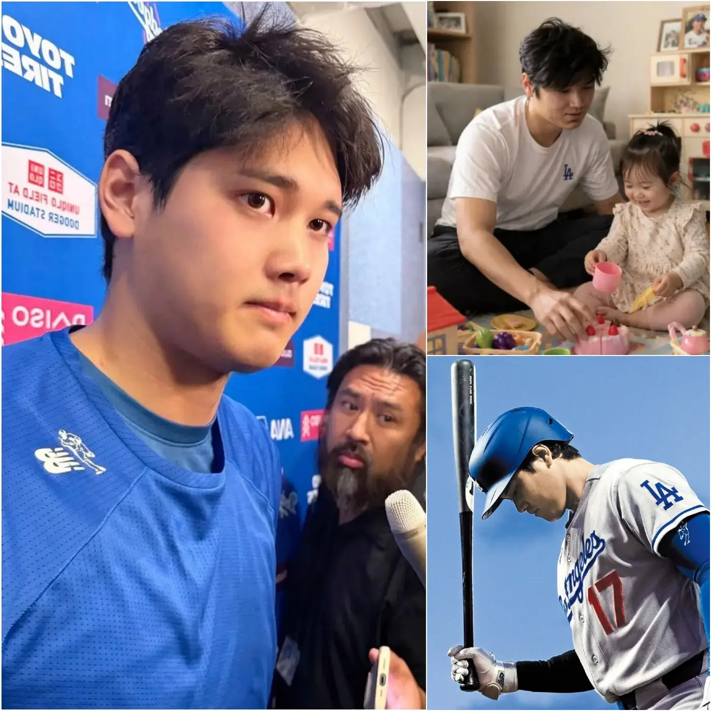 Cover Image for 💔 “My daughter, I miss you so much…” — The sports world fell into a hush as Shohei Ohtani revealed a rare, deeply emotional side