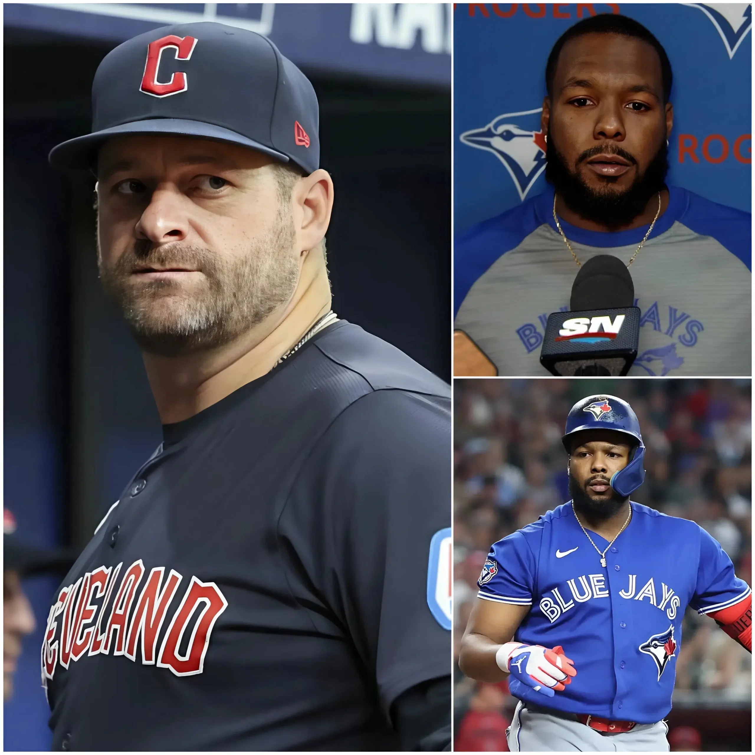 Cover Image for “He cheated!” Just seconds after the humiliating 5–3 loss of the Cleveland Guardians to the Toronto Blue Jays, Cleveland manager Stephen Vogt, his face flushed with anger, pointed straight at Vladimir Guerrero Jr. and loudly accused the star of using high-tech equipment to “cheat,” while demanding that Major League Baseball immediately launch an urgent investigation.