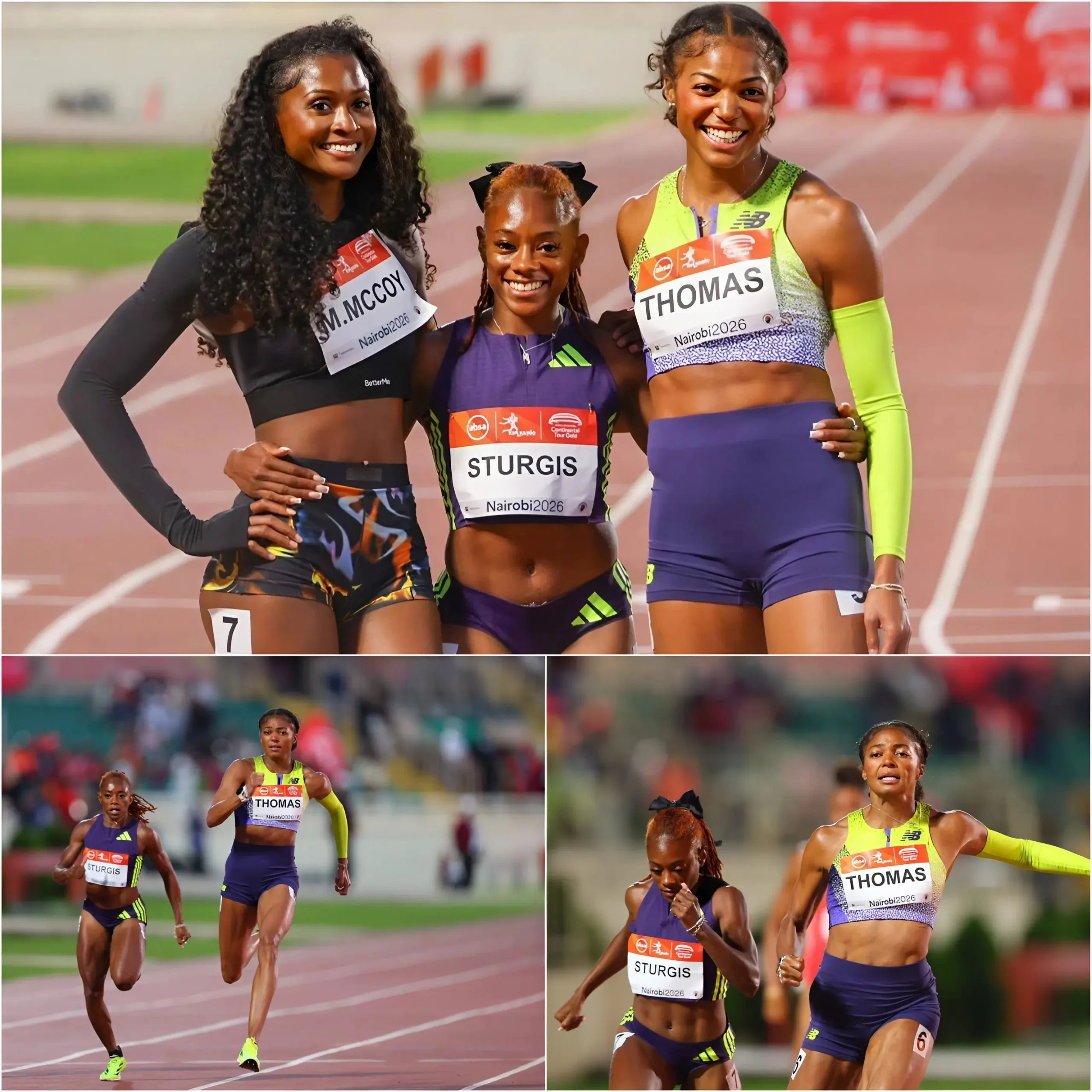 Cover Image for A Fateful Showdown At The Absa Kip Keino Classic: Gabby Thomas Shatters All Expectations, Turning Champion Mccoy Into A ‘defeated Foe’ In Third Place — Details Of The Unthinkable Comeback That Left The Entire Stadium Stunned!
