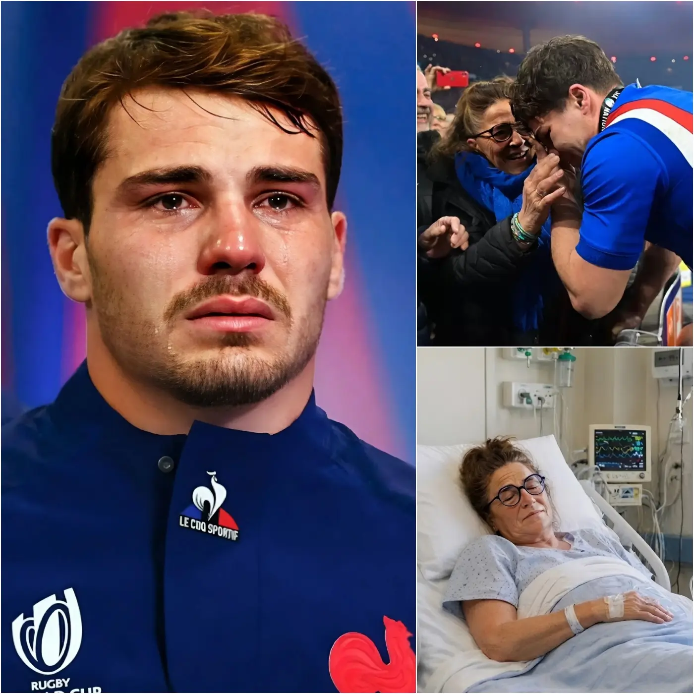 Cover Image for «JE POURSUIVIAI CEUX QUI A ATTAQUÉ MA FAMILLE!» – Antoine Dupont a éclaté de colère après la fuite d’informations sur sa mère, Marie-Pierre. Alors que le monde était sous le choc de la nouvelle de la détérioration de sa santé, Antoine a dévoilé un stratagème visant à tirer profit du dossier médical de sa mère