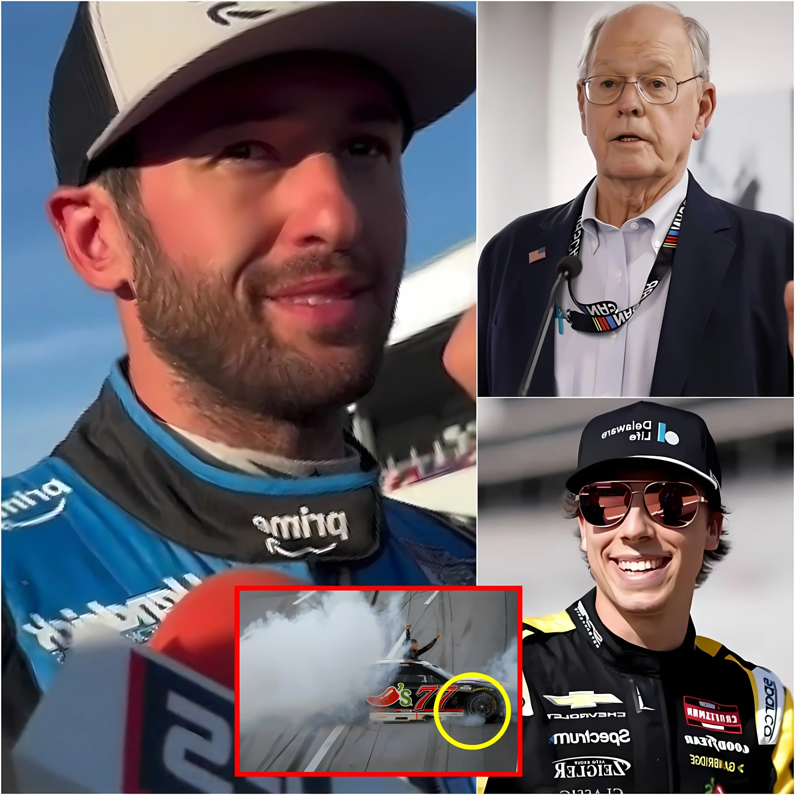 Cover Image for 🚨 SHOCKING NASCAR NEWS: “JUST GIVE THE TROPHY TO CARSON HOCEVAR, STOP THIS RIDICULOUS ACTION!” — Chase Elliott officially exposes the horrific match-fixing scandal at Talladega… 😱