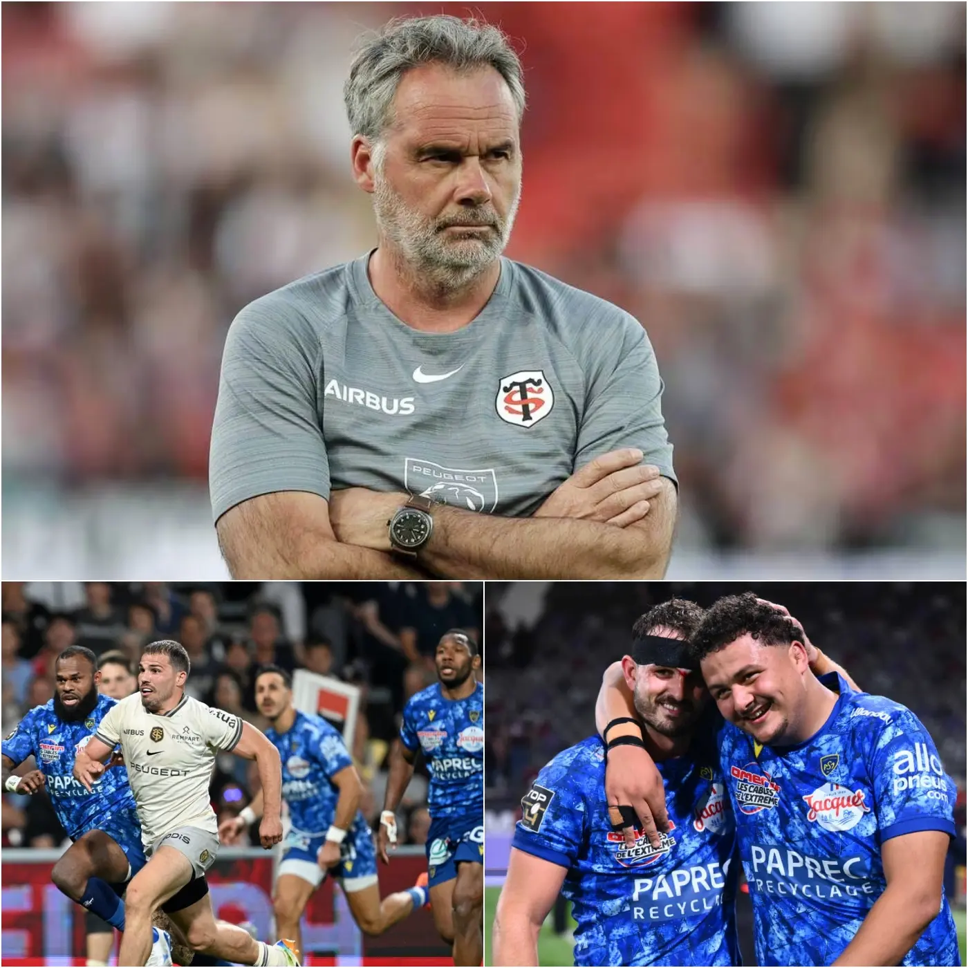 Cover Image for « CE SERA UNE SANCTION MÉRITÉE POUR CEUX QUI SE MANQUENT DE RESPONSABILITÉ ! » – L’entraîneur du Stade Toulousain, Ugo Mola, a officiellement suspendu trois joueurs de l’effectif pour les prochains matchs, affirmant qu’ils corrigeront leurs erreurs et s’exposeront à des sanctions disciplinaires en toutes circonstances