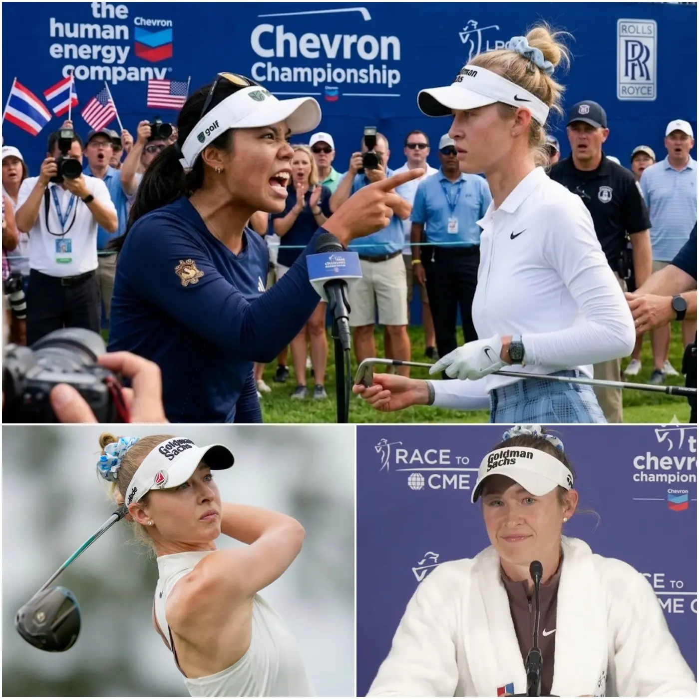 Cover Image for “GET OUT OF HERE RIGHT NOW, YOU CHEATER!” Just seconds after a narrow defeat at the 2026 Chevron Championship, Patty Tavatanakit