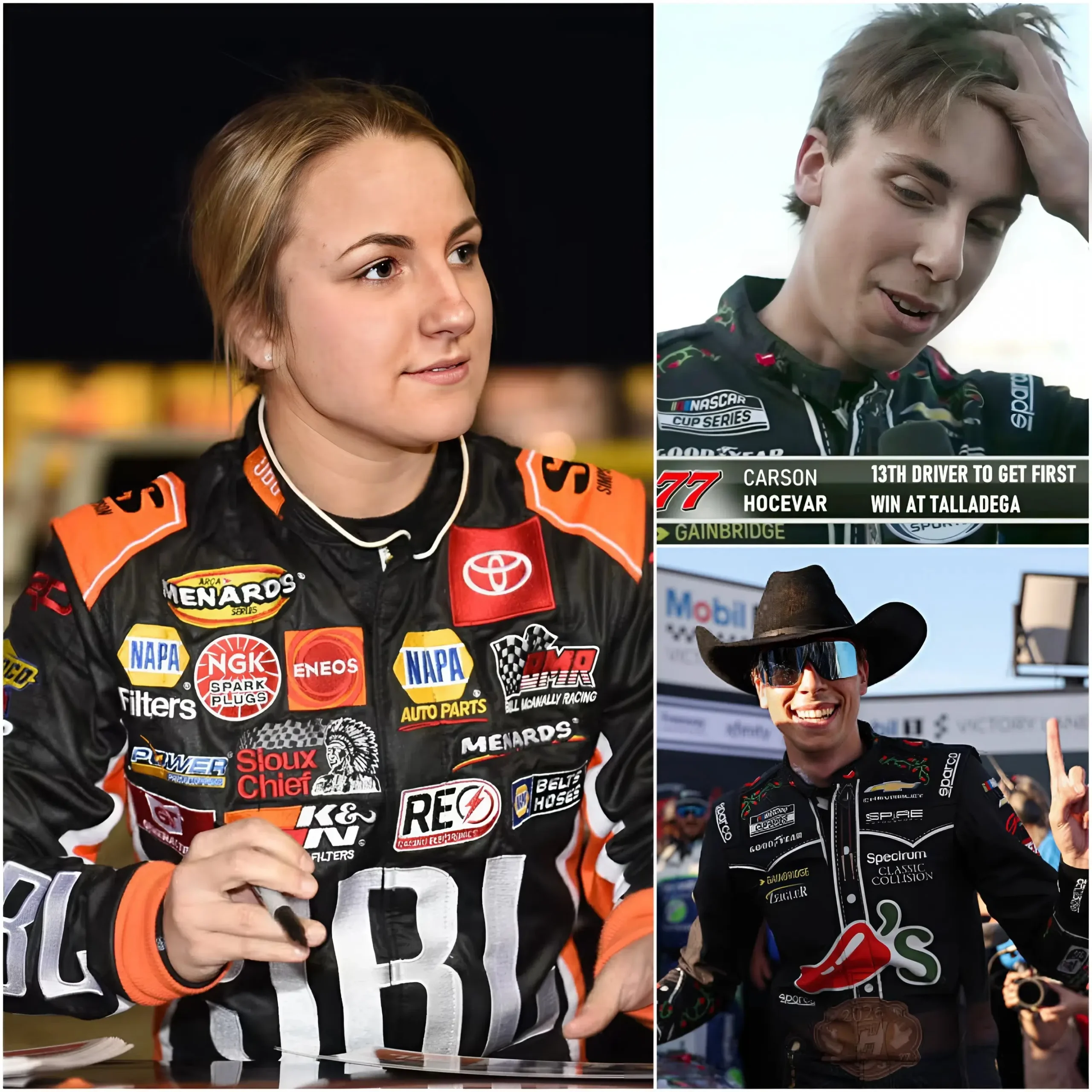 Cover Image for 💔 “I HAVE TO TELL THE TRUTH… WHAT PEOPLE SEE IS NOT THE FULL STORY” Holley Hollan has stirred the NASCAR community after speaking publicly for the first time about the journey of Carson Hocevar following his victory at the recent Jack Link’s 500.