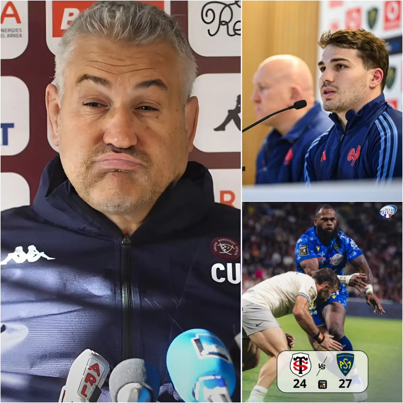 Cover Image for IL Y A 15 MINUTES 🚨 Antoine Dupont vient de publier un message cinglant de 13 mots adressé directement à Christophe Urios et à toute l’équipe de Clermont, les ridiculisant publiquement dans les médias après une remarque sarcastique de l’entraîneur de l’ASM Clermont