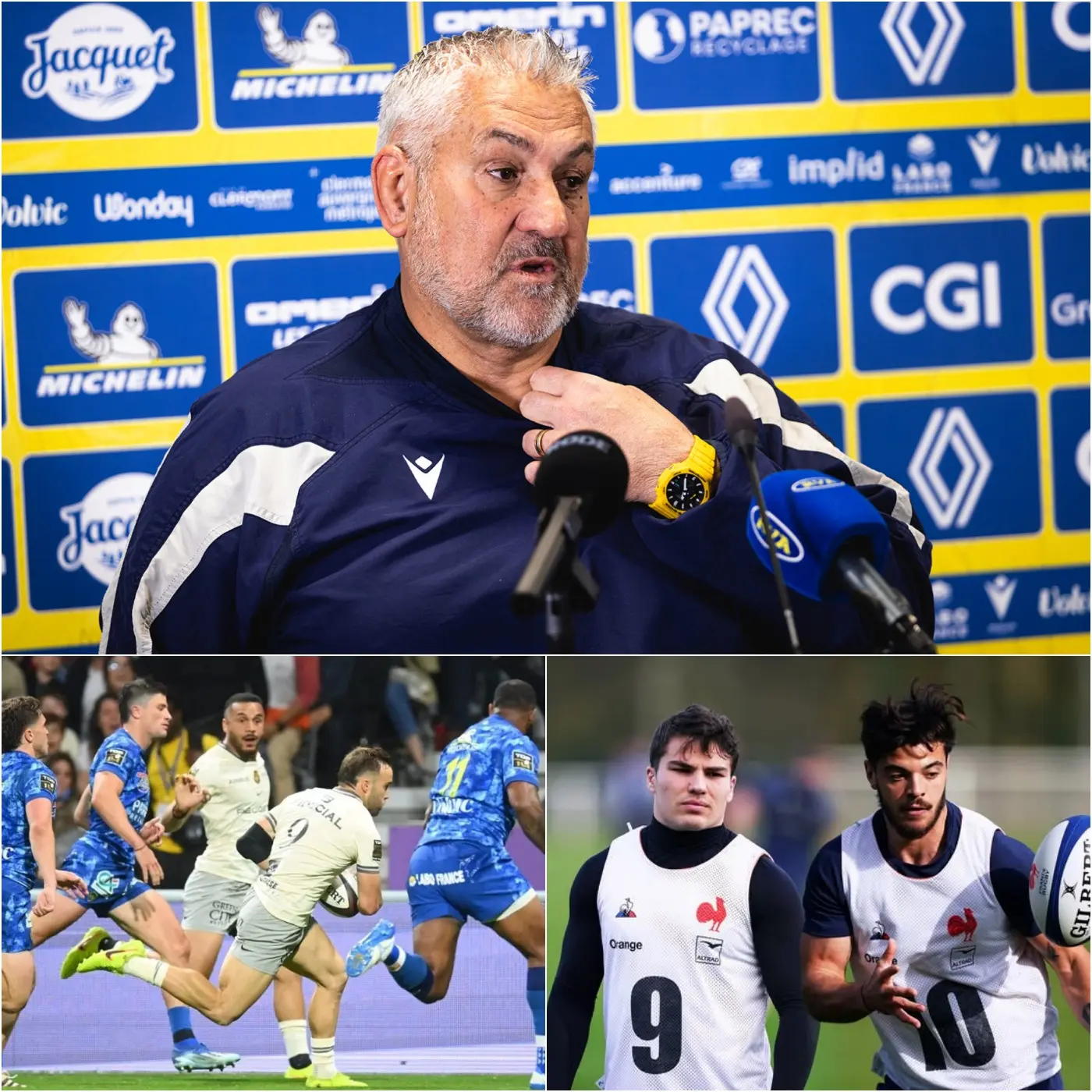 Cover Image for « FRANCHEMENT, ILS NE JOUENT PAS DANS LA MÊME COUR QUE NOUS », a déclaré sans ambages Christophe Urios, entraîneur de l’ASM Clermont Auvergne, lors d’une interview cinglante après leur victoire 27-24 face au Stade Toulousain