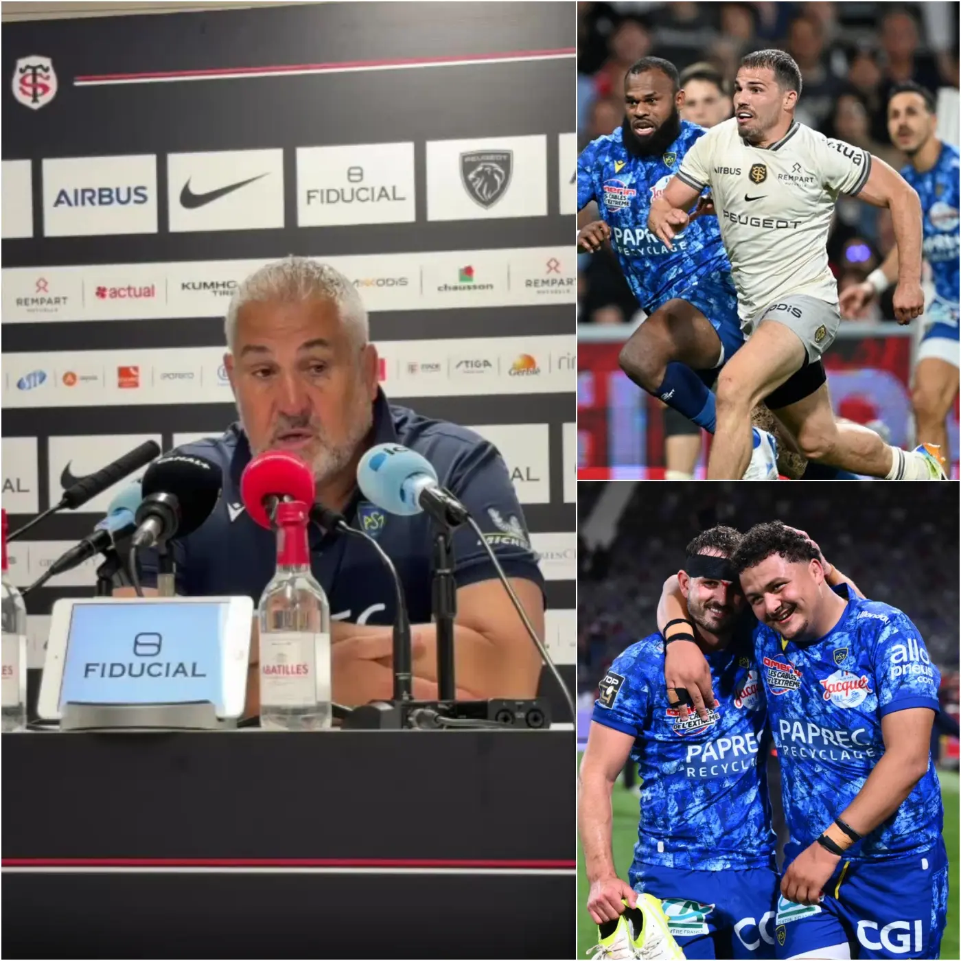Cover Image for “On n’a pas lâché, on a respecté tout le monde” assure Christophe Urios après la victoire de l’ASM Clermont à Toulouse
