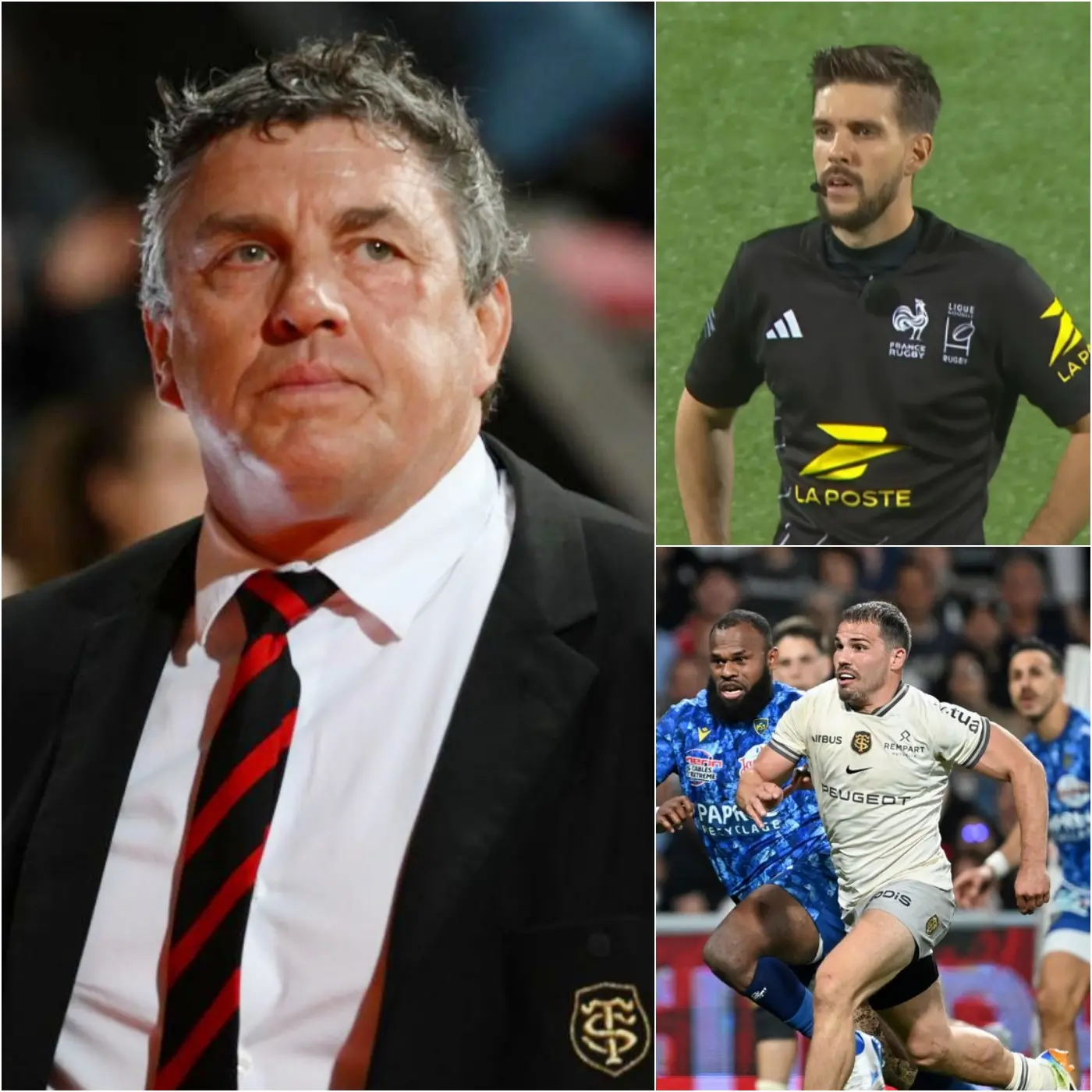 Cover Image for 🚨 Nouvelle onde de choc dans le rugby français: La prestation du corps arbitral lors de l’affiche entre le Stade Toulousain et l’ASM Clermont Auvergne se retrouve aujourd’hui au cœur d’un examen approfondi. En cause, des soupçons de partialité liés à l’utilisation de la VAR ainsi que plusieurs décisions disciplinaires vivement contestées.