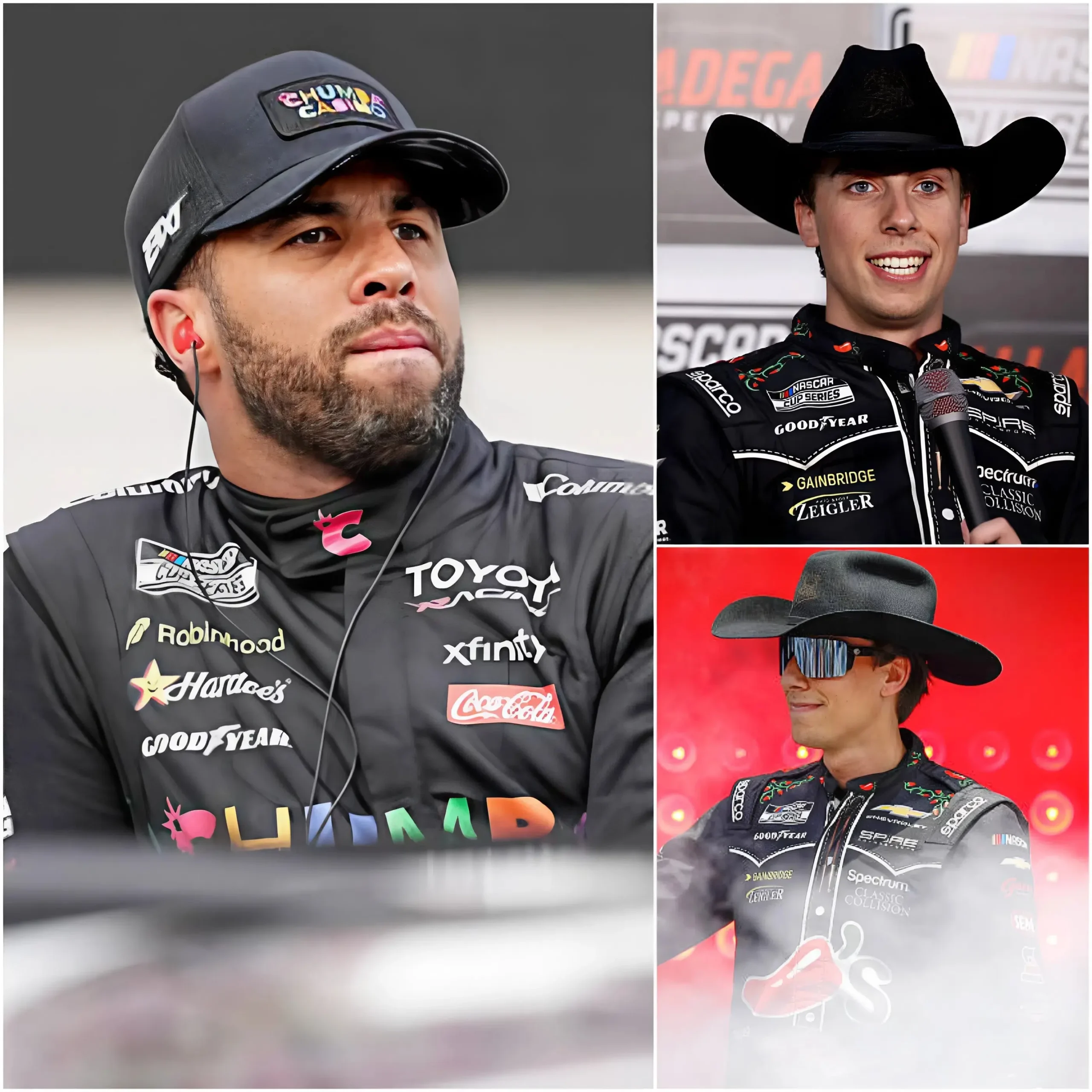 Cover Image for 💥🏎️ SHOCKING JACK LINK’S 500: BUBBA WALLACE “DROP BOMBSHELL” RACISM ALLEGATION! After finishing in 36th place at the Jack Link’s 500, Bubba Wallace sent shockwaves through the racing world by suddenly accusing Carson Hocevar of using racially offensive language, claiming he was subjected to a serious insult.
