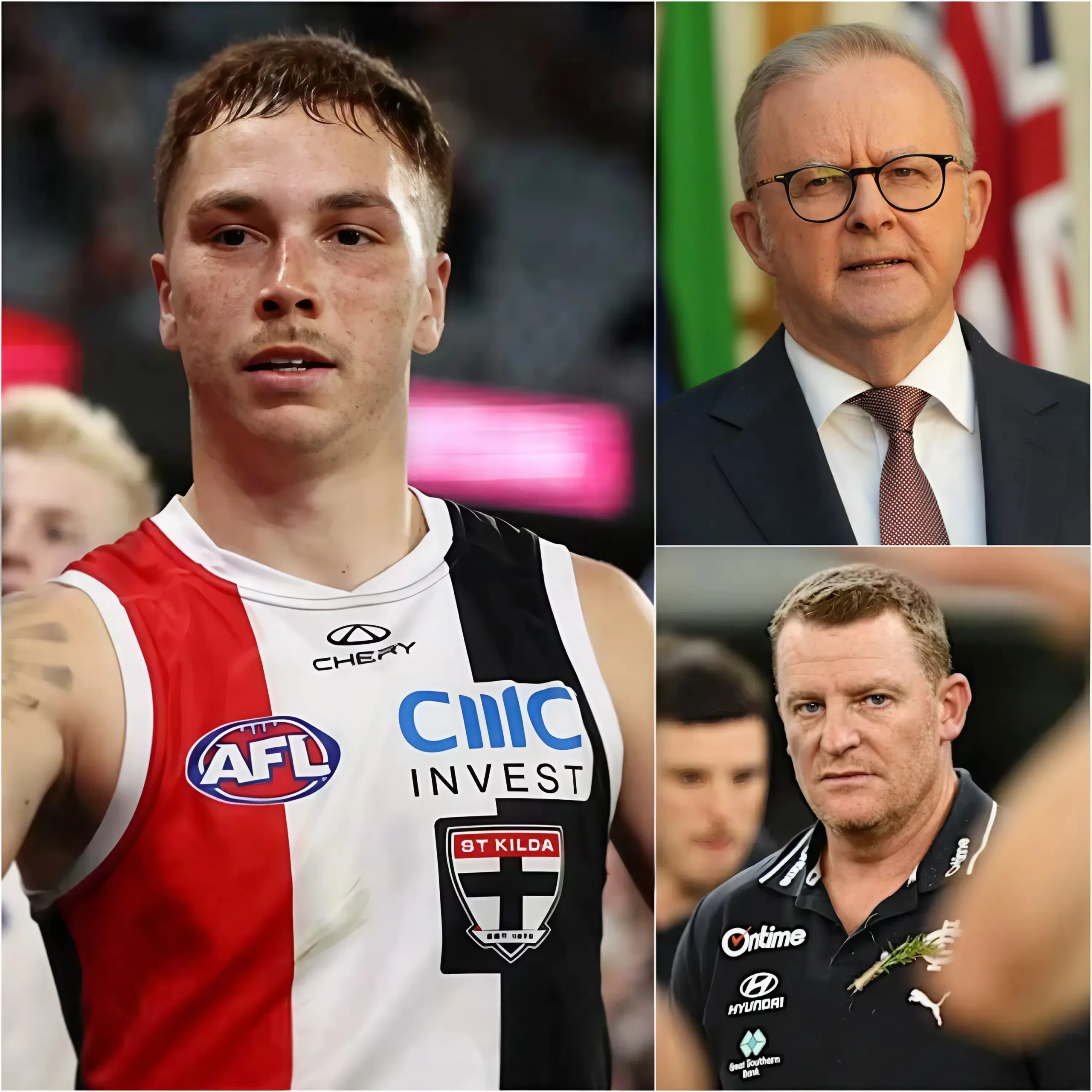 Cover Image for 🚨 10 minutes ago at St Kilda: Lance Collard’s suspension has been officially reduced from nine weeks to four weeks for homophobic remarks that sparked a storm of criticism.